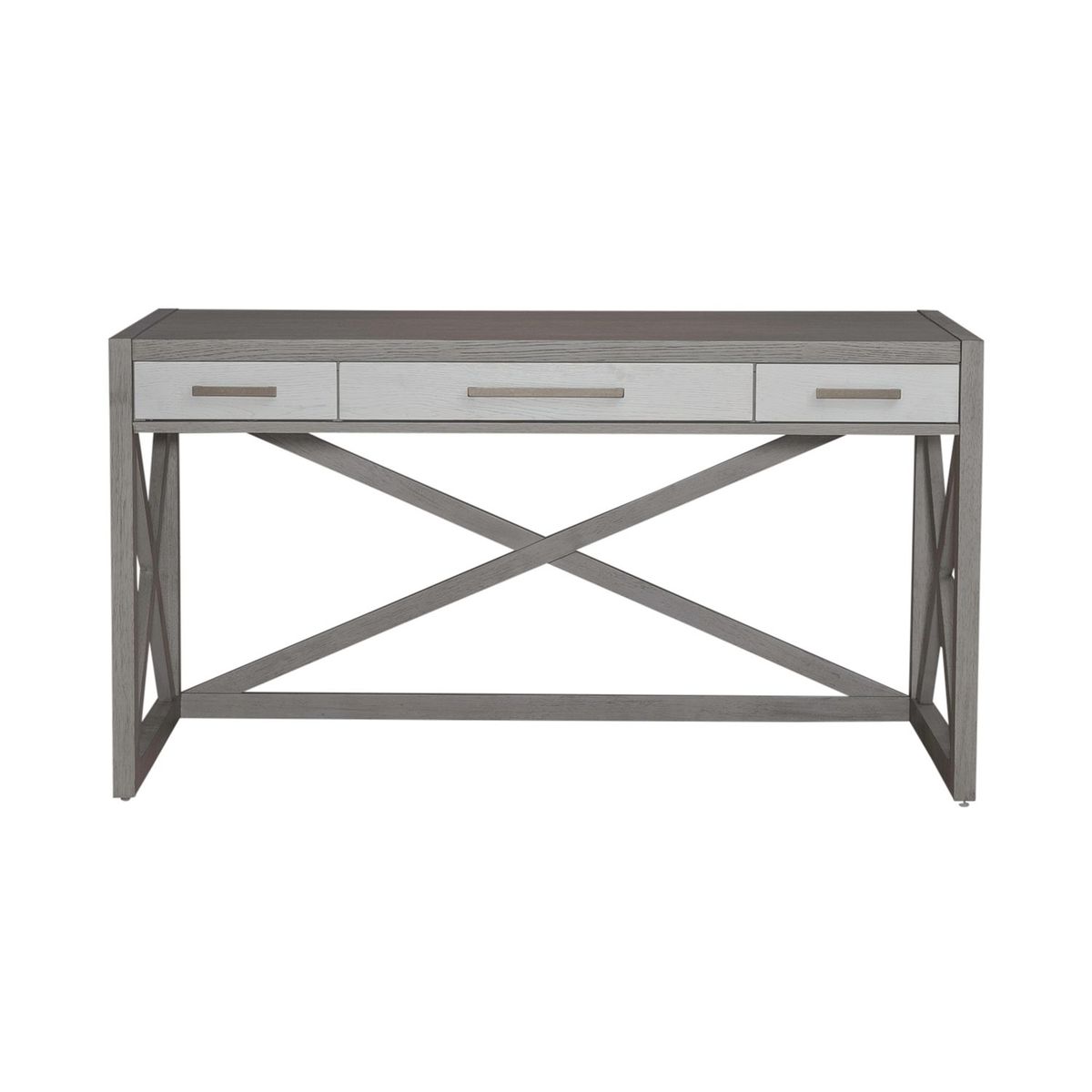 Liberty Furniture Palmetto Heights Writing Desk in Shell White/ Driftwood image