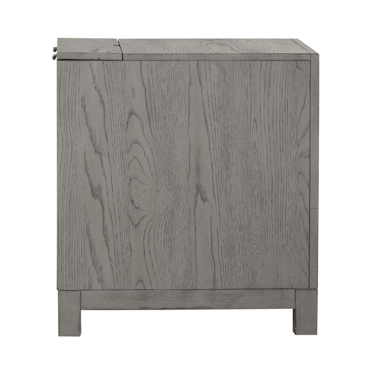 Liberty Furniture Palmetto Heights 3 Drawer Chairside Table in Shell White & Driftwood - Luxury Home Furniture (MI)