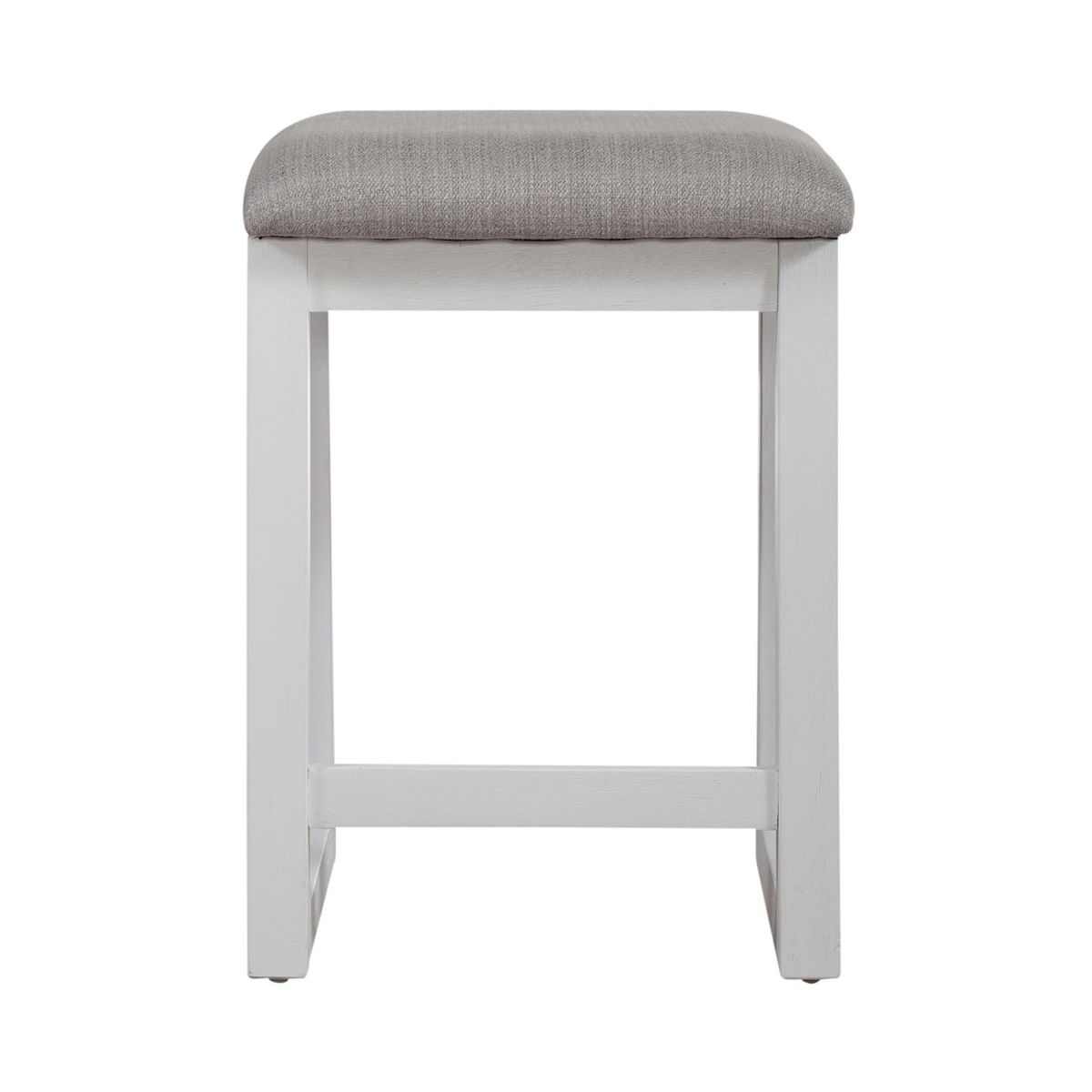 Liberty Furniture Palmetto Heights Upholstered Swivel Stool in Shell White & Driftwood - Luxury Home Furniture (MI)