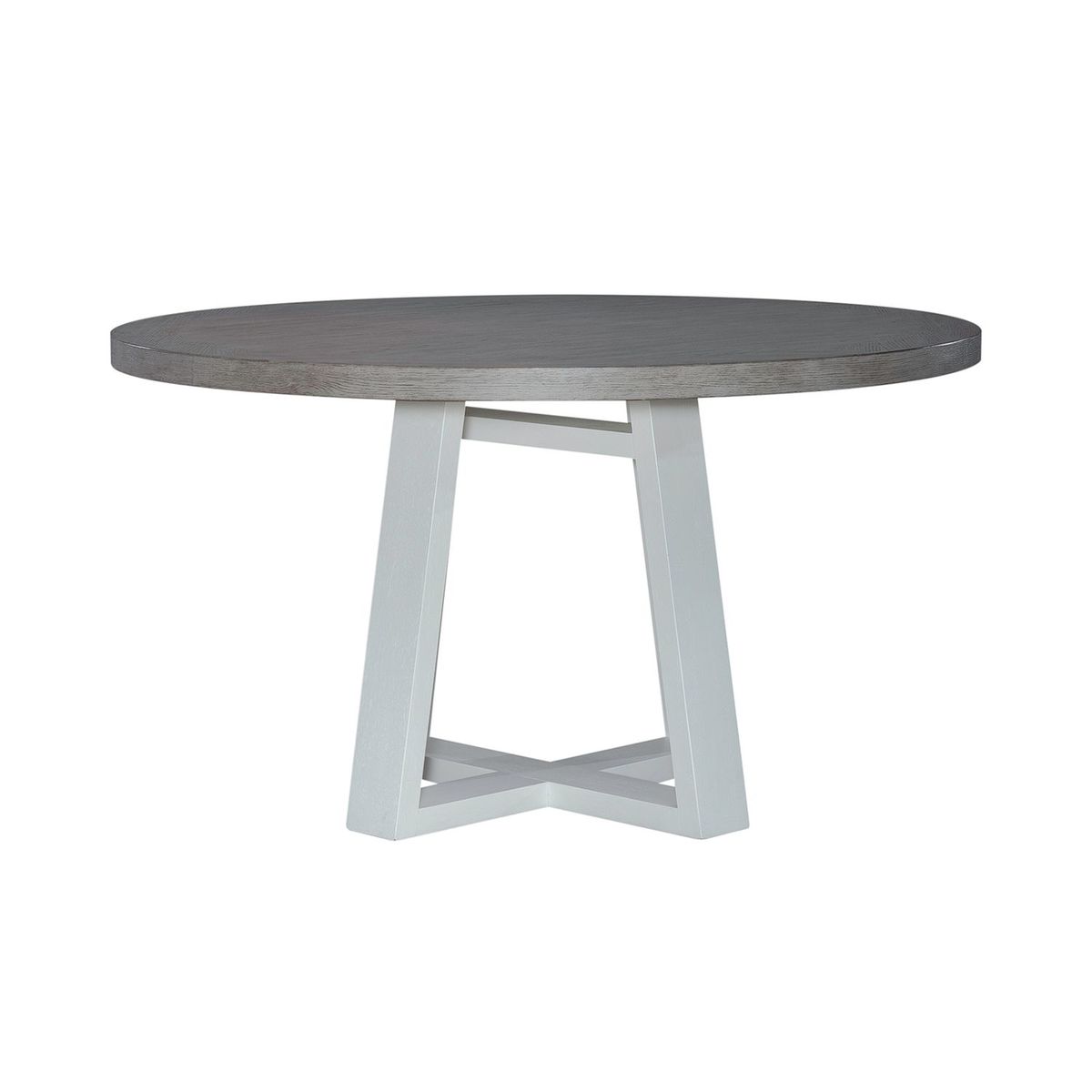 Liberty Furniture Palmetto Heights Round Pedestal Table in Two-Tone - Luxury Home Furniture (MI)