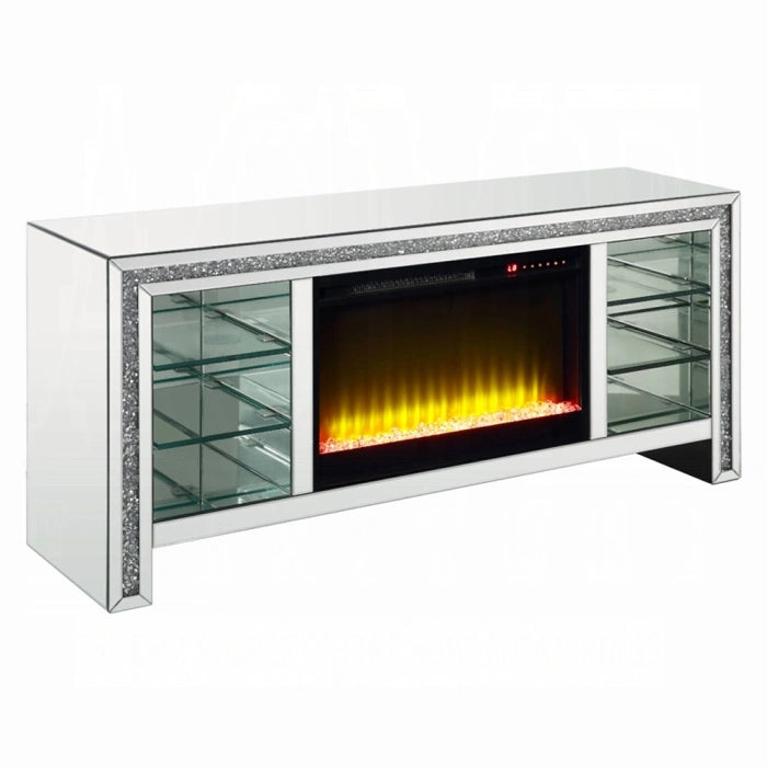 Noralie TV Stand With Fireplace and Led