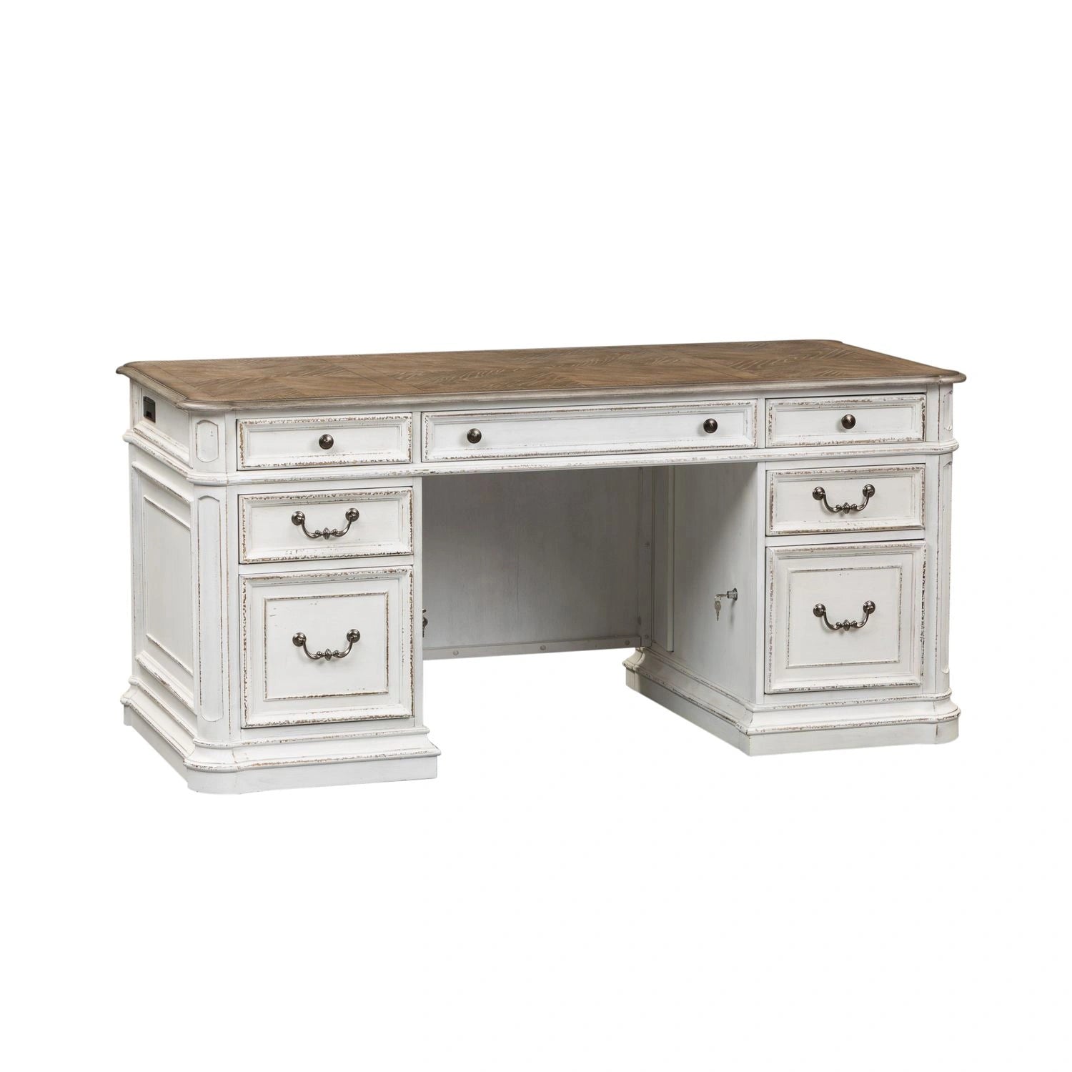 Magnolia Manor Credenza & Hutch image