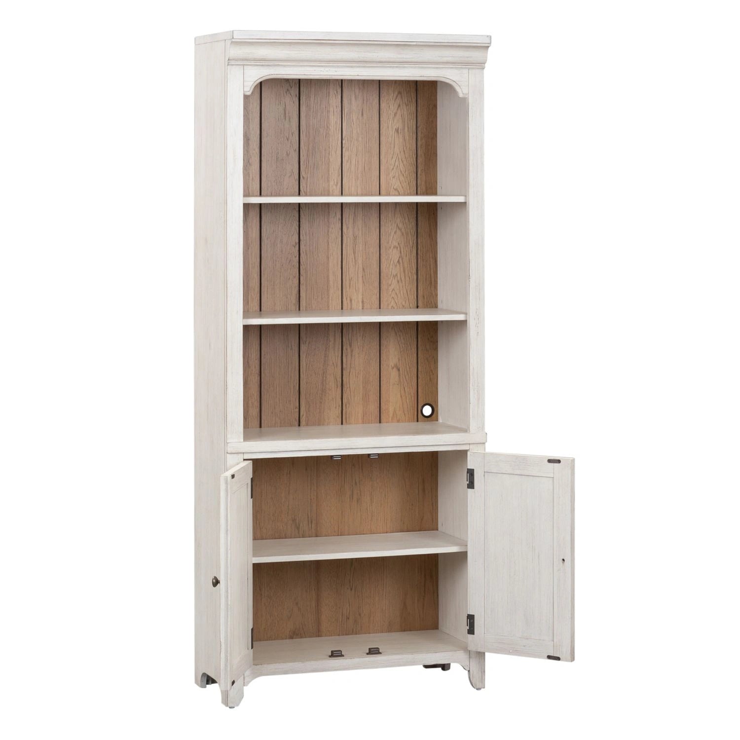 Farmhouse Reimagined Bookcase in Antique White image