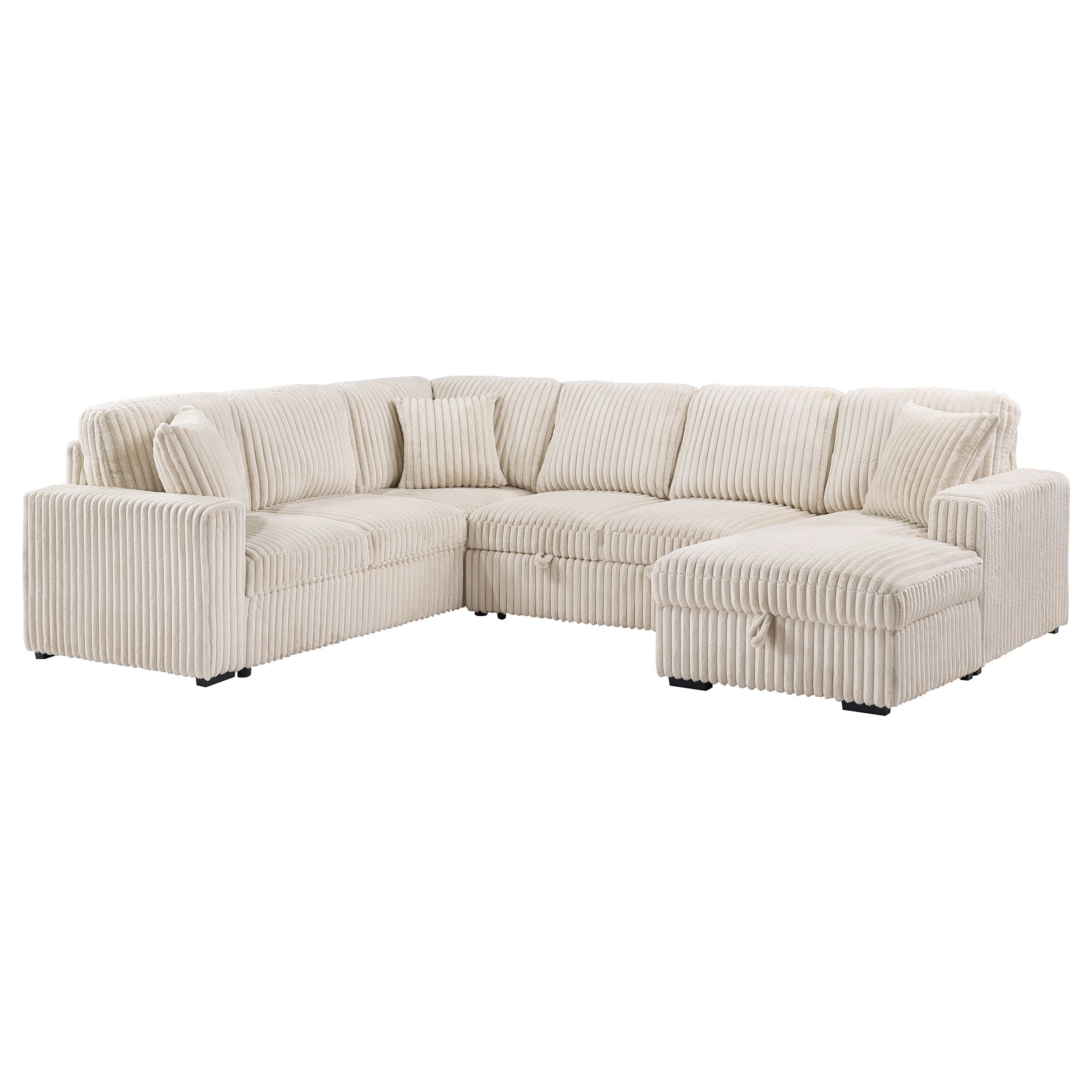Devonshire Pull-Out Sleeper Sectional Sofa - Luxury Home Furniture (MI)