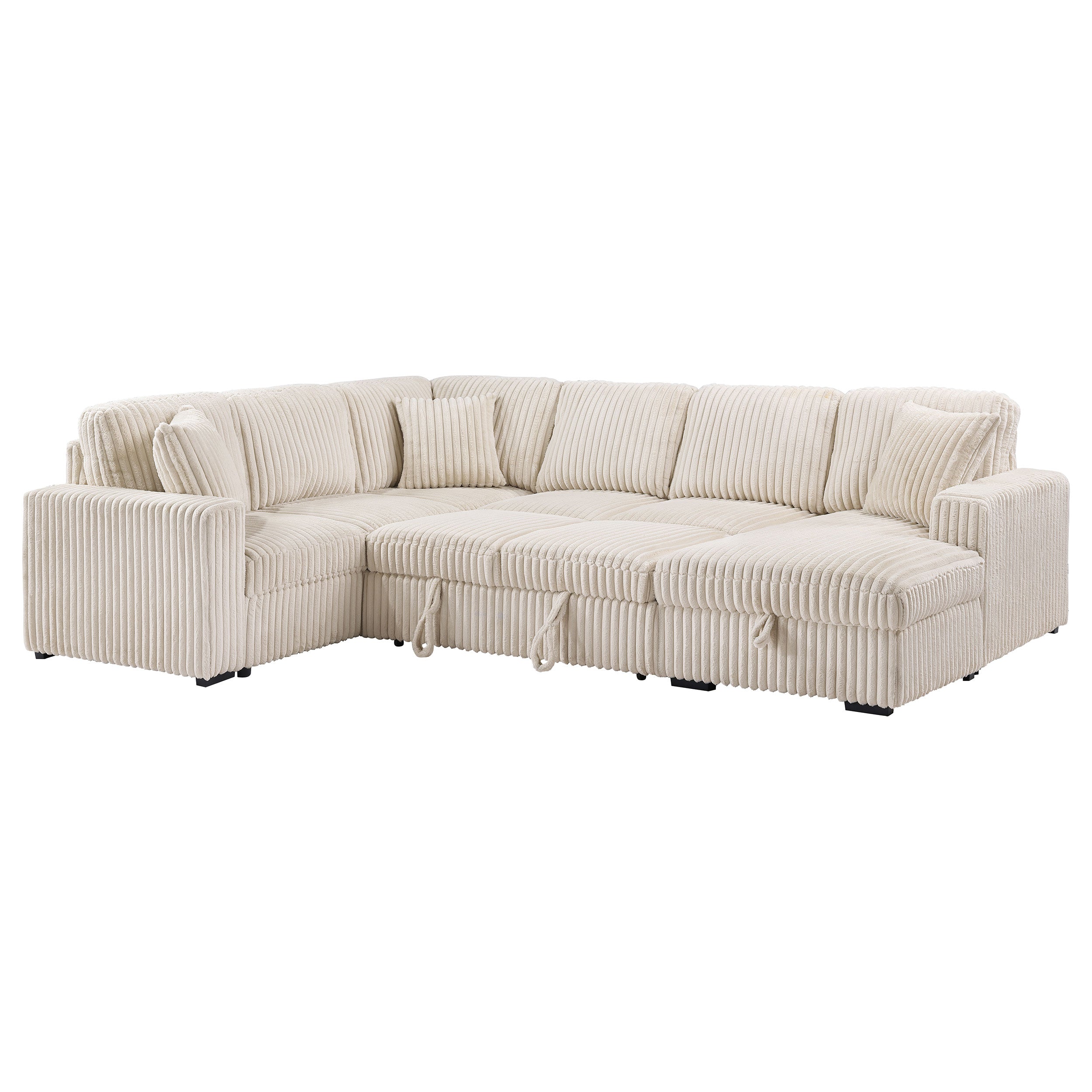 Devonshire Pull-Out Sleeper Sectional Sofa - Luxury Home Furniture (MI)