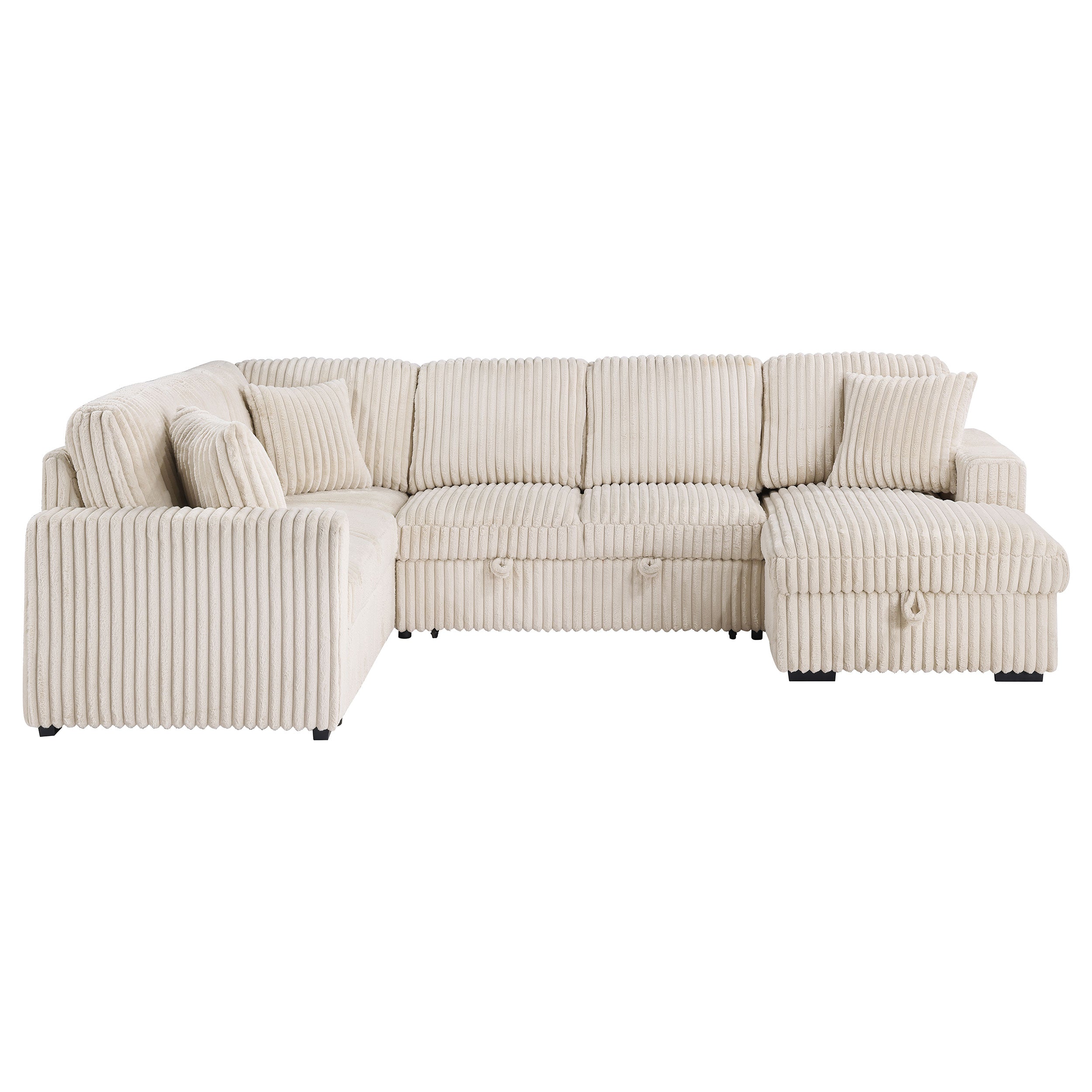 Devonshire Pull-Out Sleeper Sectional Sofa - Luxury Home Furniture (MI)