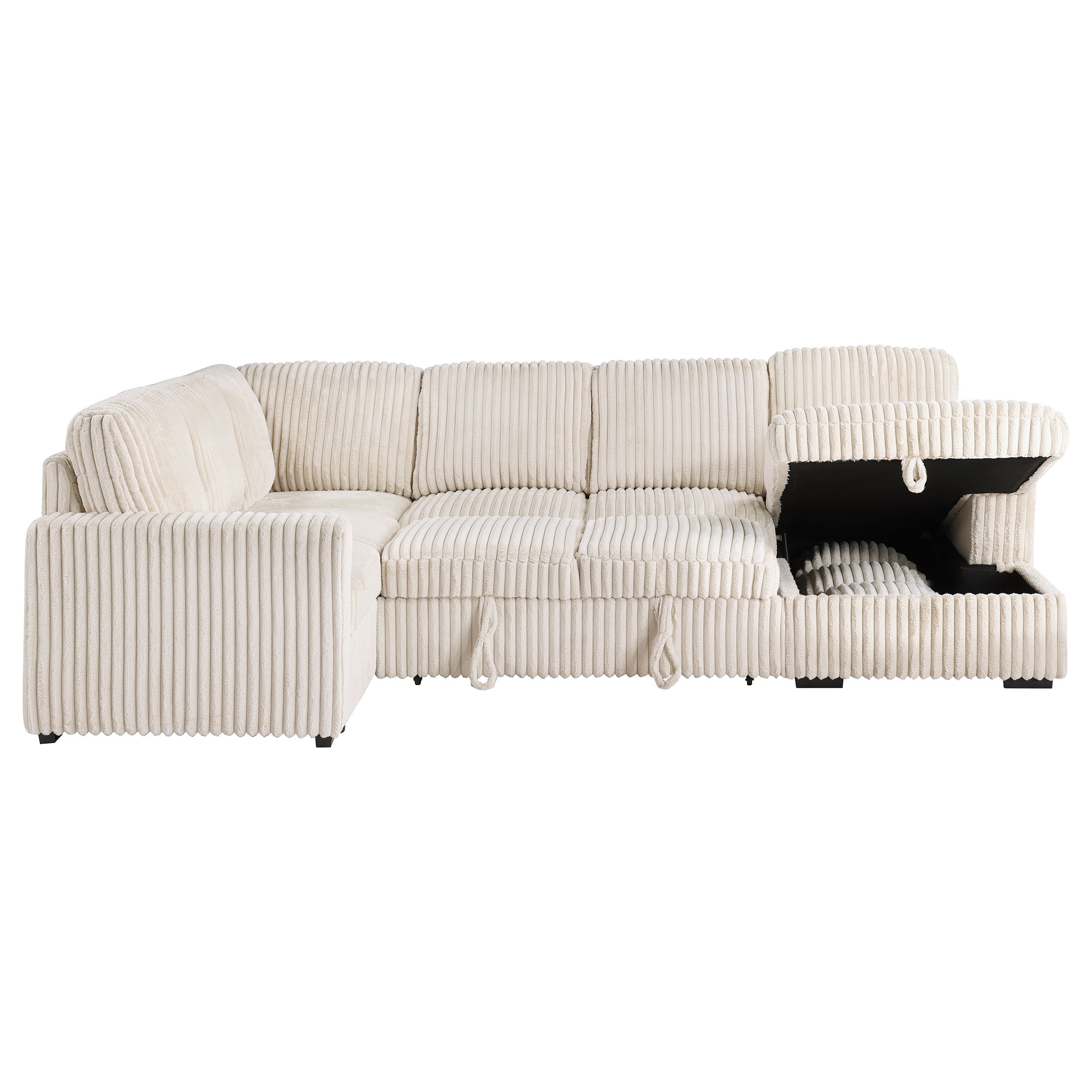 Devonshire Pull-Out Sleeper Sectional Sofa - Luxury Home Furniture (MI)