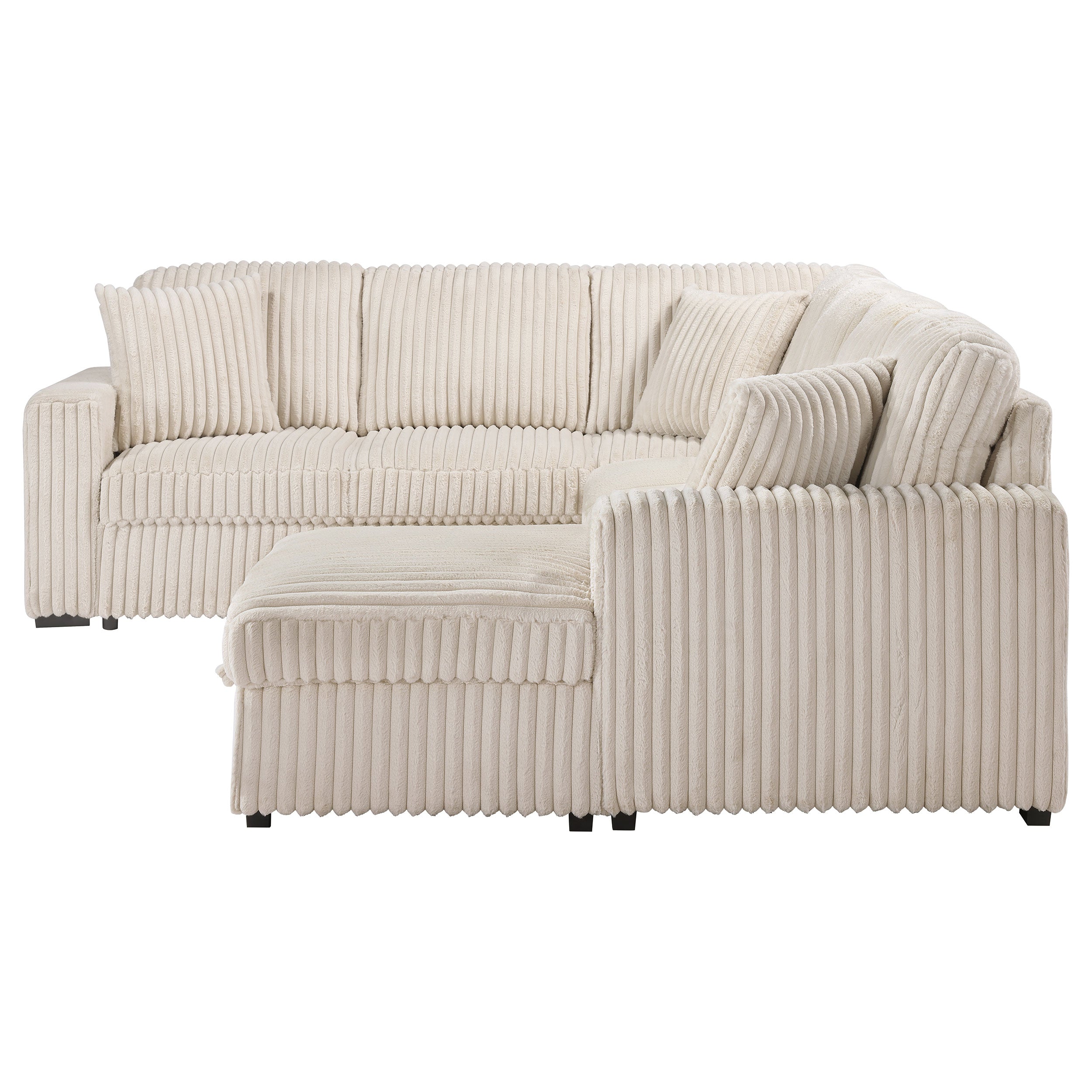 Devonshire Pull-Out Sleeper Sectional Sofa - Luxury Home Furniture (MI)