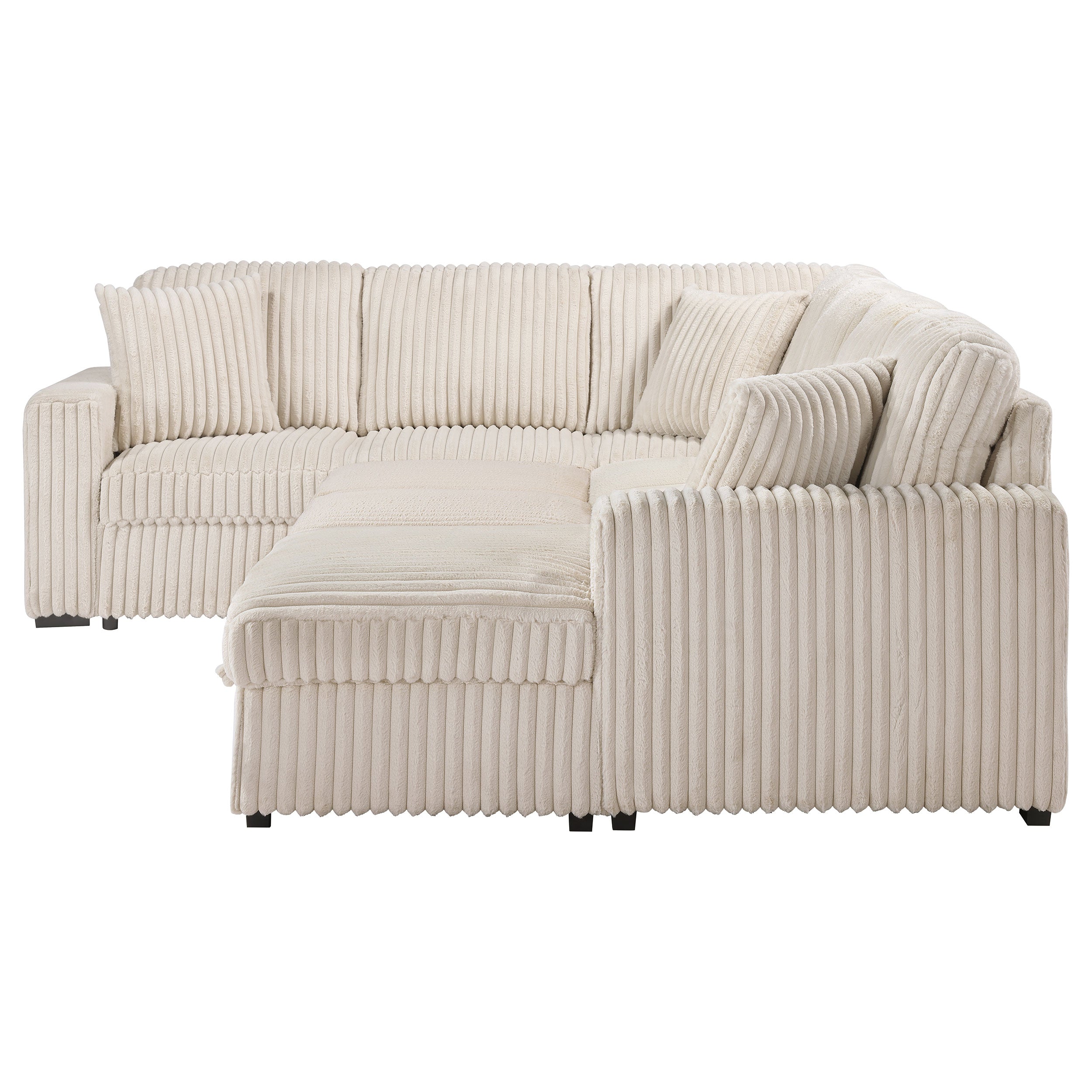 Devonshire Pull-Out Sleeper Sectional Sofa - Luxury Home Furniture (MI)
