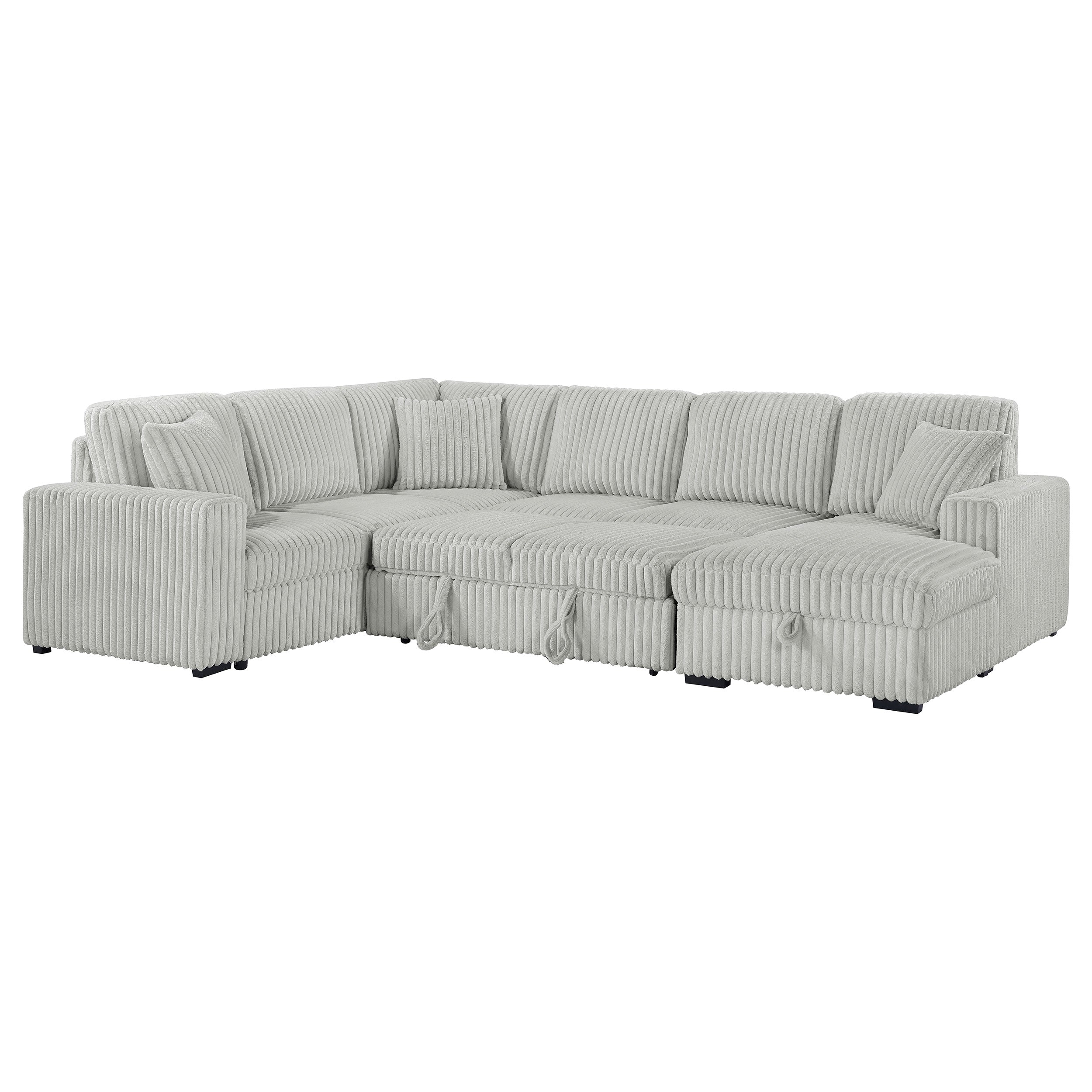 Devonshire Pull-Out Sleeper Sectional Sofa