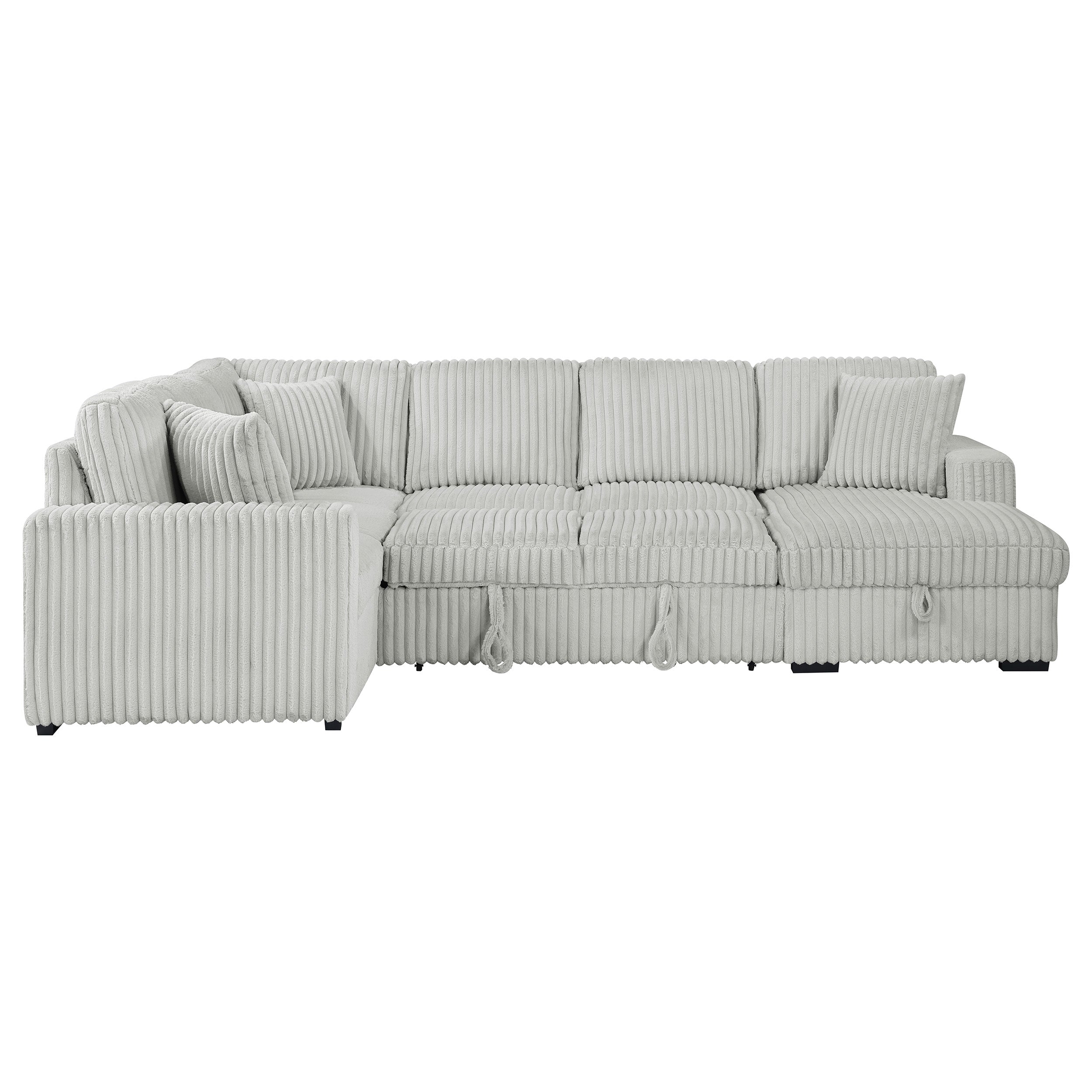 Devonshire Pull-Out Sleeper Sectional Sofa - Luxury Home Furniture (MI)