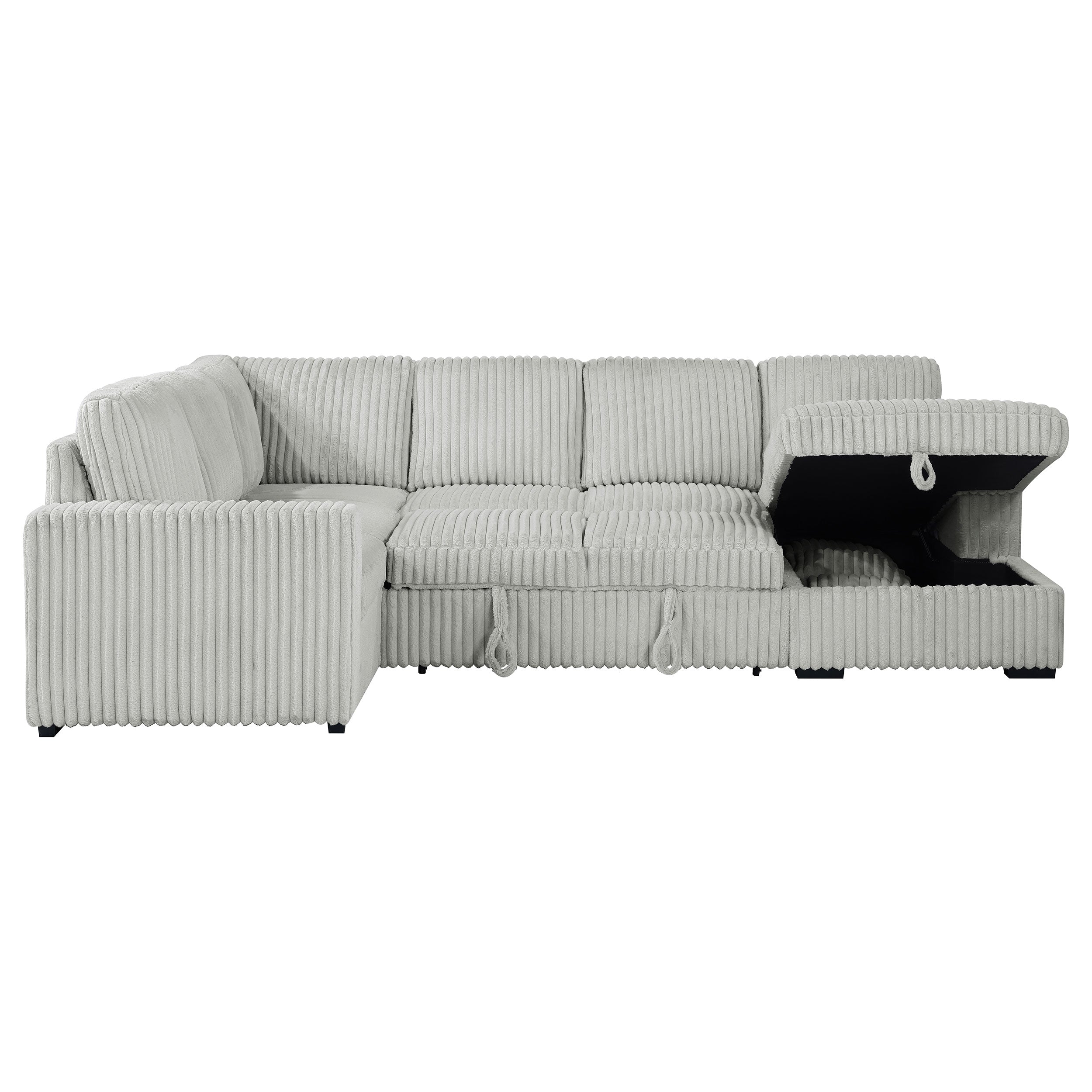 Devonshire Pull-Out Sleeper Sectional Sofa - Luxury Home Furniture (MI)