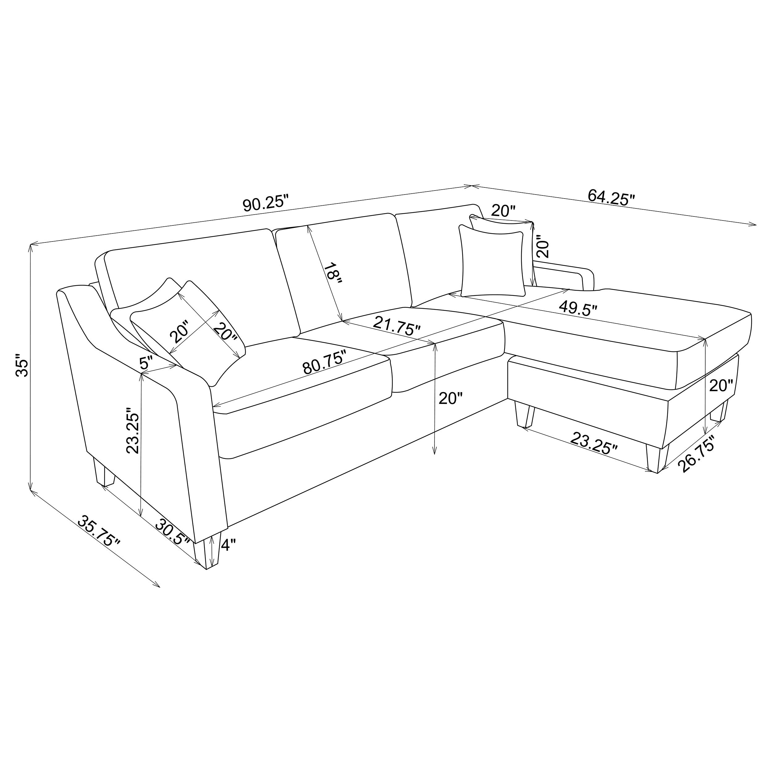 Mcloughlin Sectional Sofa - Luxury Home Furniture (MI)