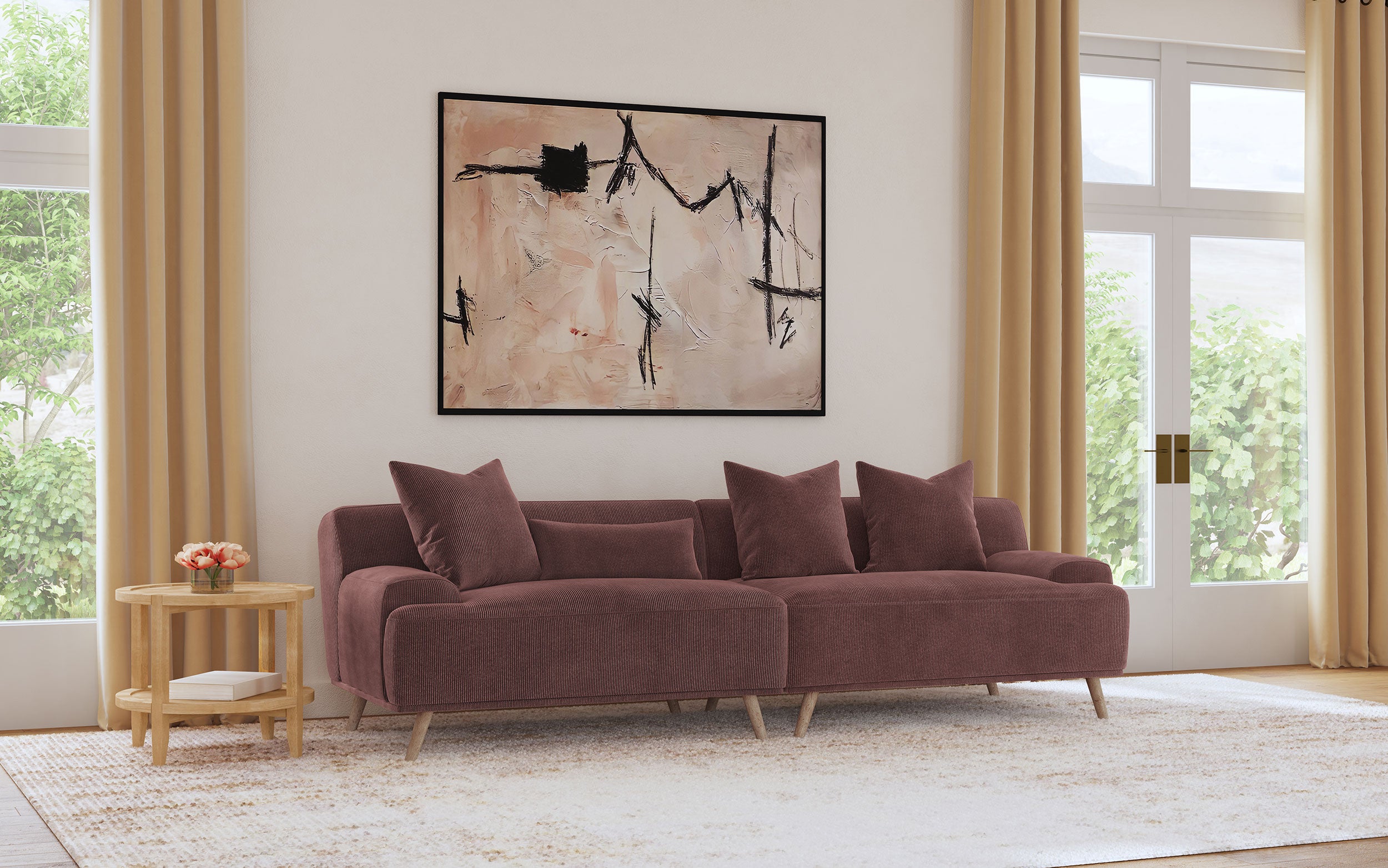 Elizabeth Stationary Sofa - Luxury Home Furniture (MI)