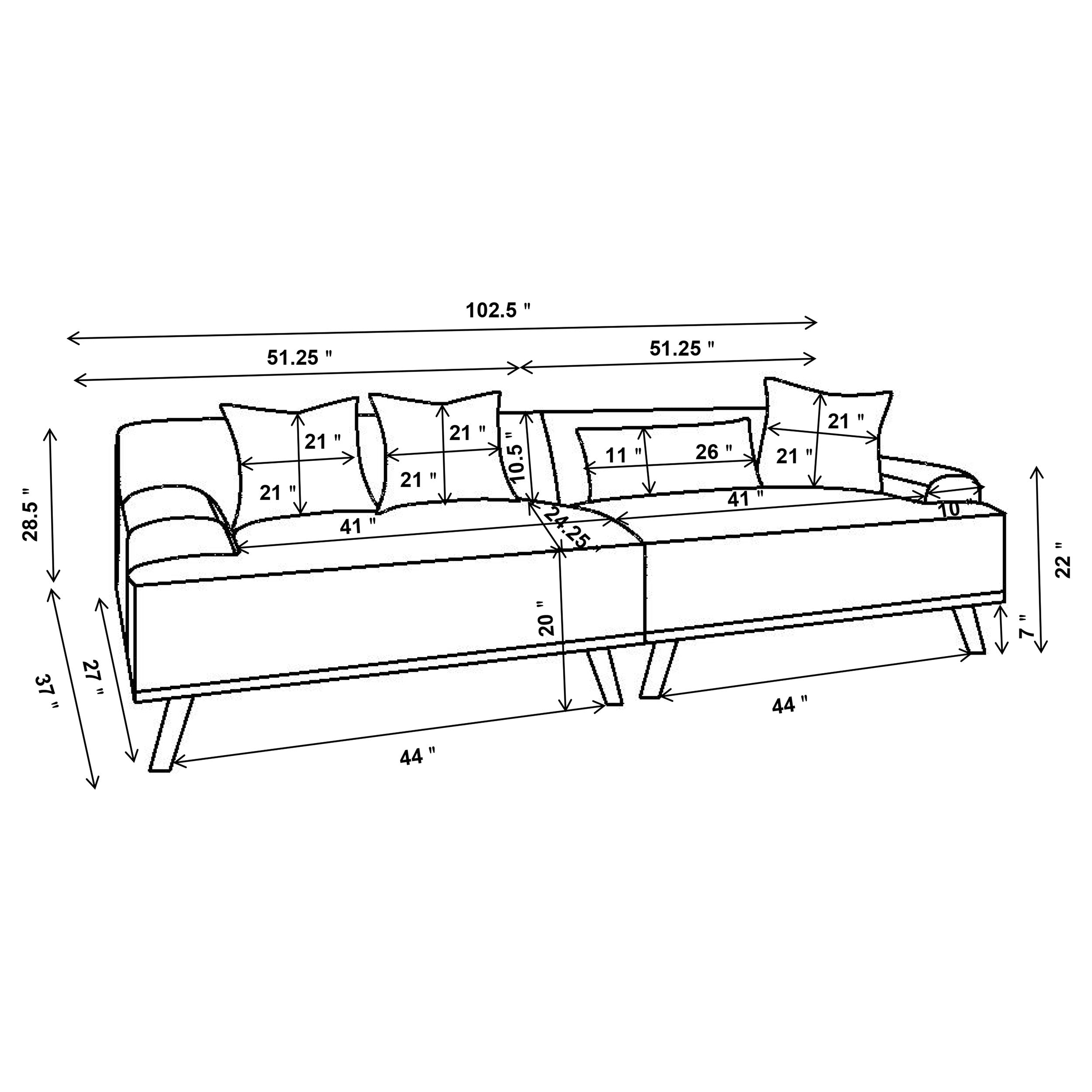 Elizabeth Stationary Sofa - Luxury Home Furniture (MI)