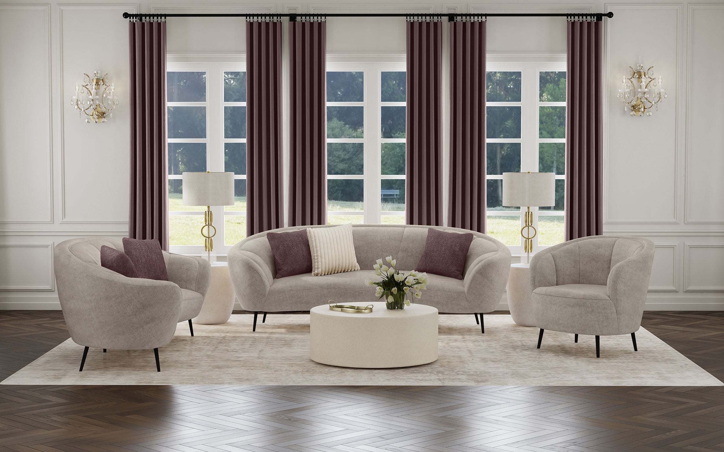 Ellorie Stationary 3 Pc Set - Luxury Home Furniture (MI)