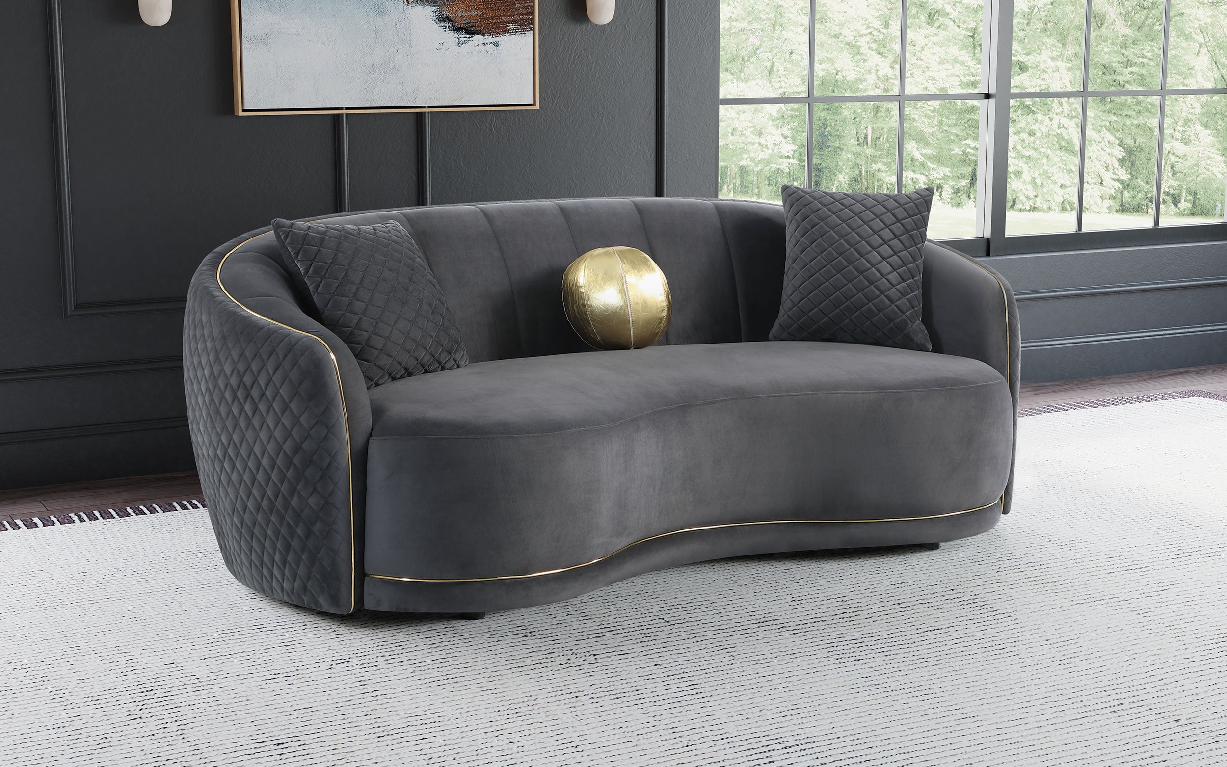 Brookside Stationary Sofa - Luxury Home Furniture (MI)