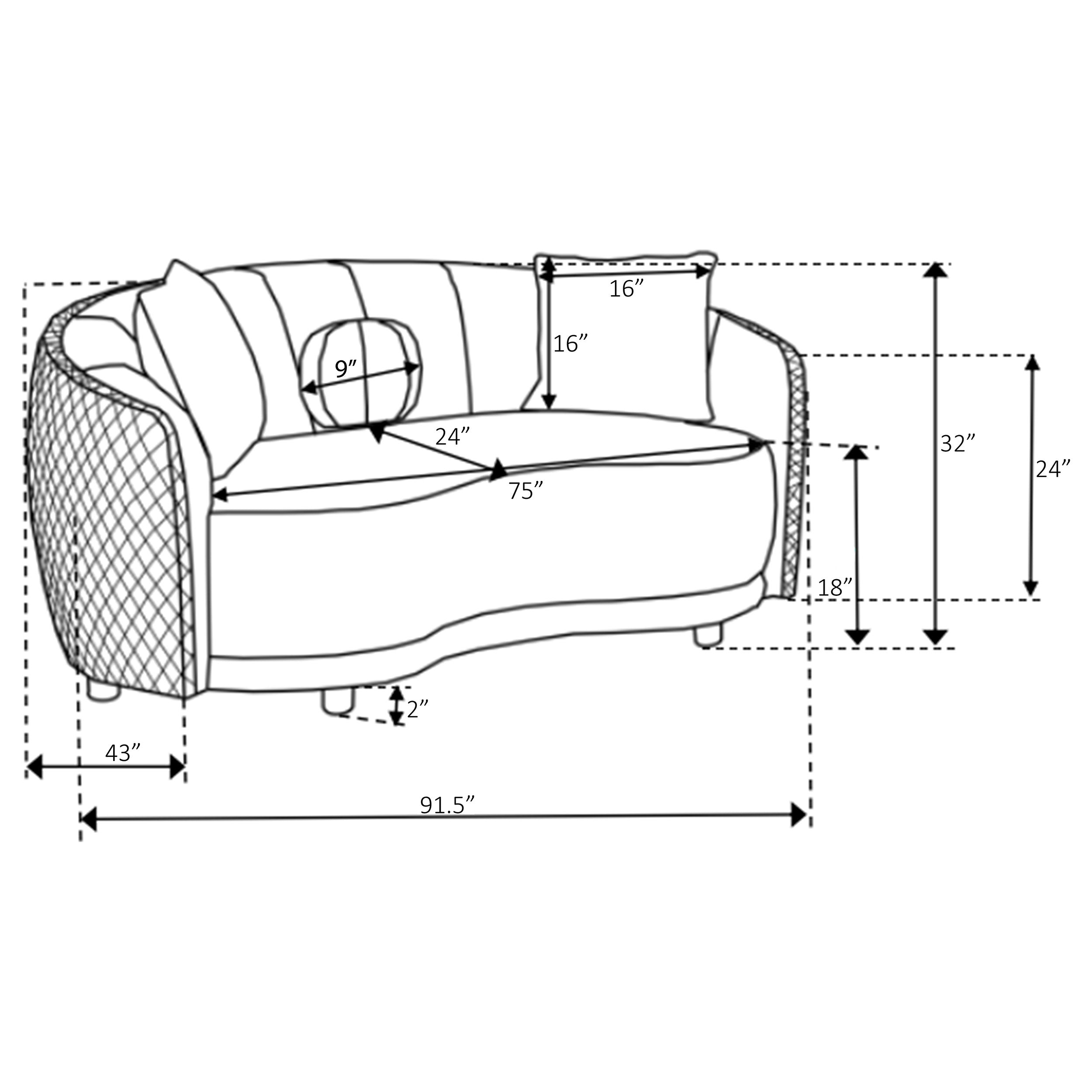 Brookside Stationary Sofa - Luxury Home Furniture (MI)