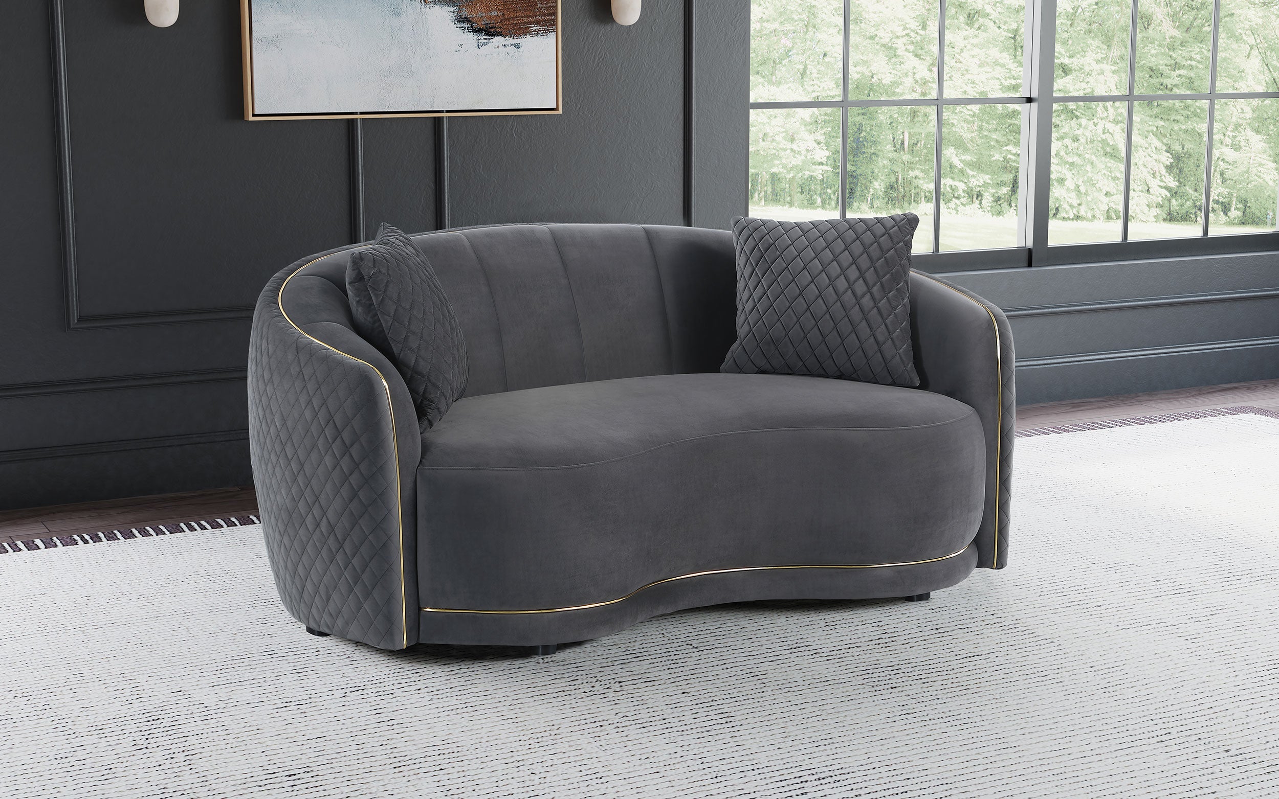 Brookside Stationary Loveseat - Luxury Home Furniture (MI)