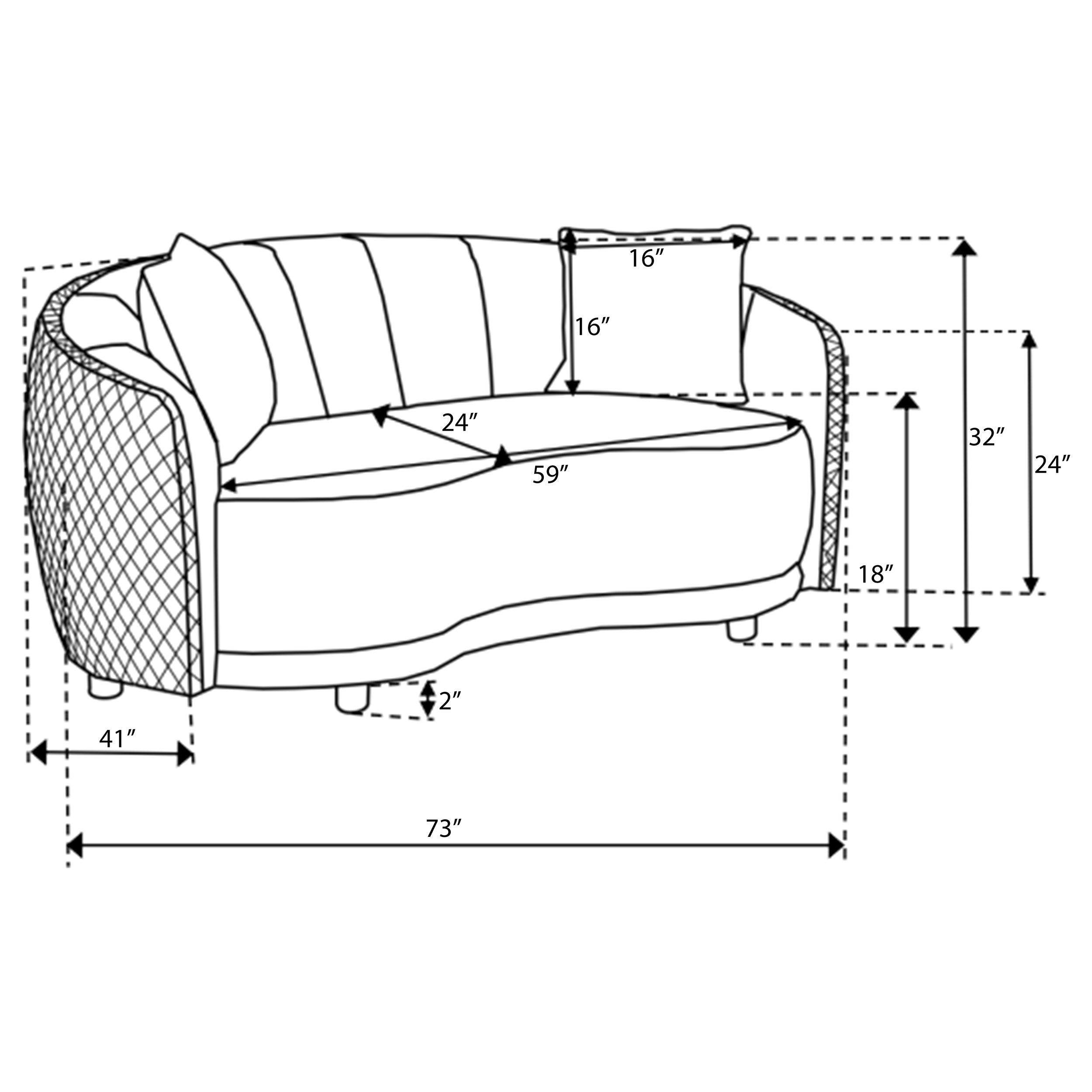 Brookside Stationary Loveseat - Luxury Home Furniture (MI)