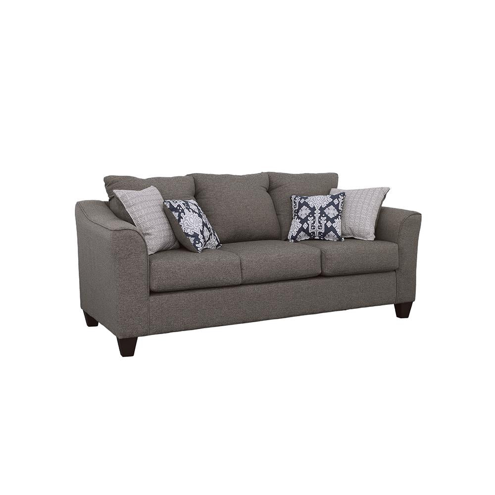Salizar Flared Arm Sofa Grey - Luxury Home Furniture (MI)