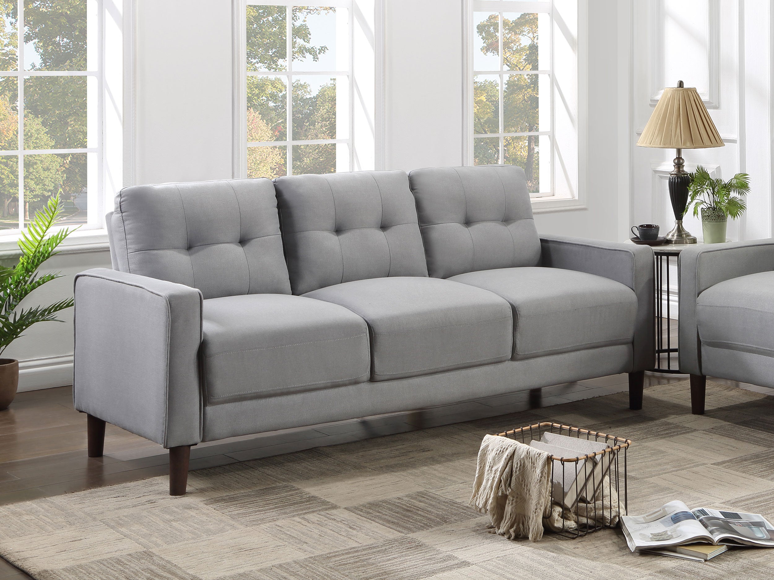 Bowen Upholstered Track Arms Tufted Sofa - Luxury Home Furniture (MI)