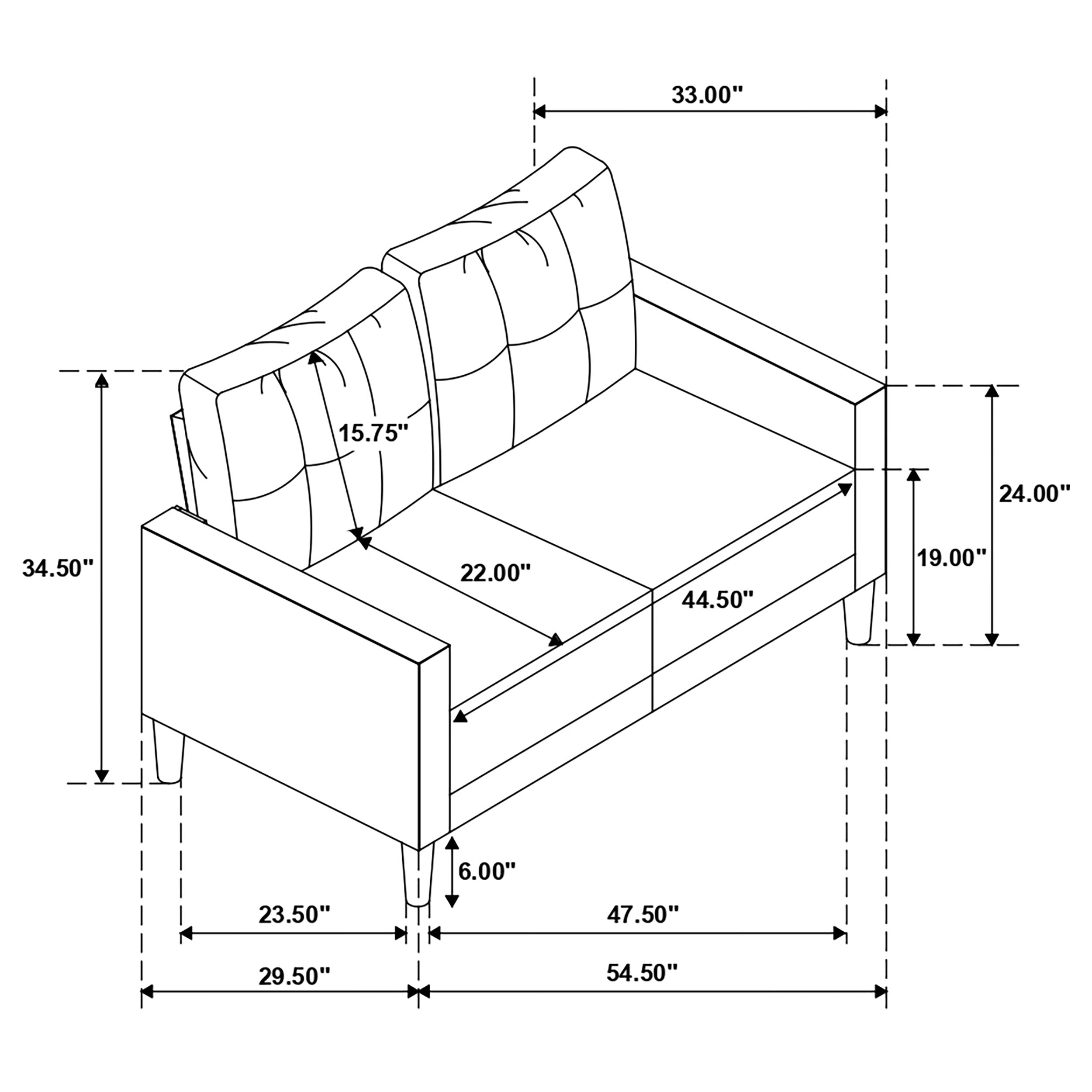 Bowen Stationary 3 Pc Sets - Luxury Home Furniture (MI)