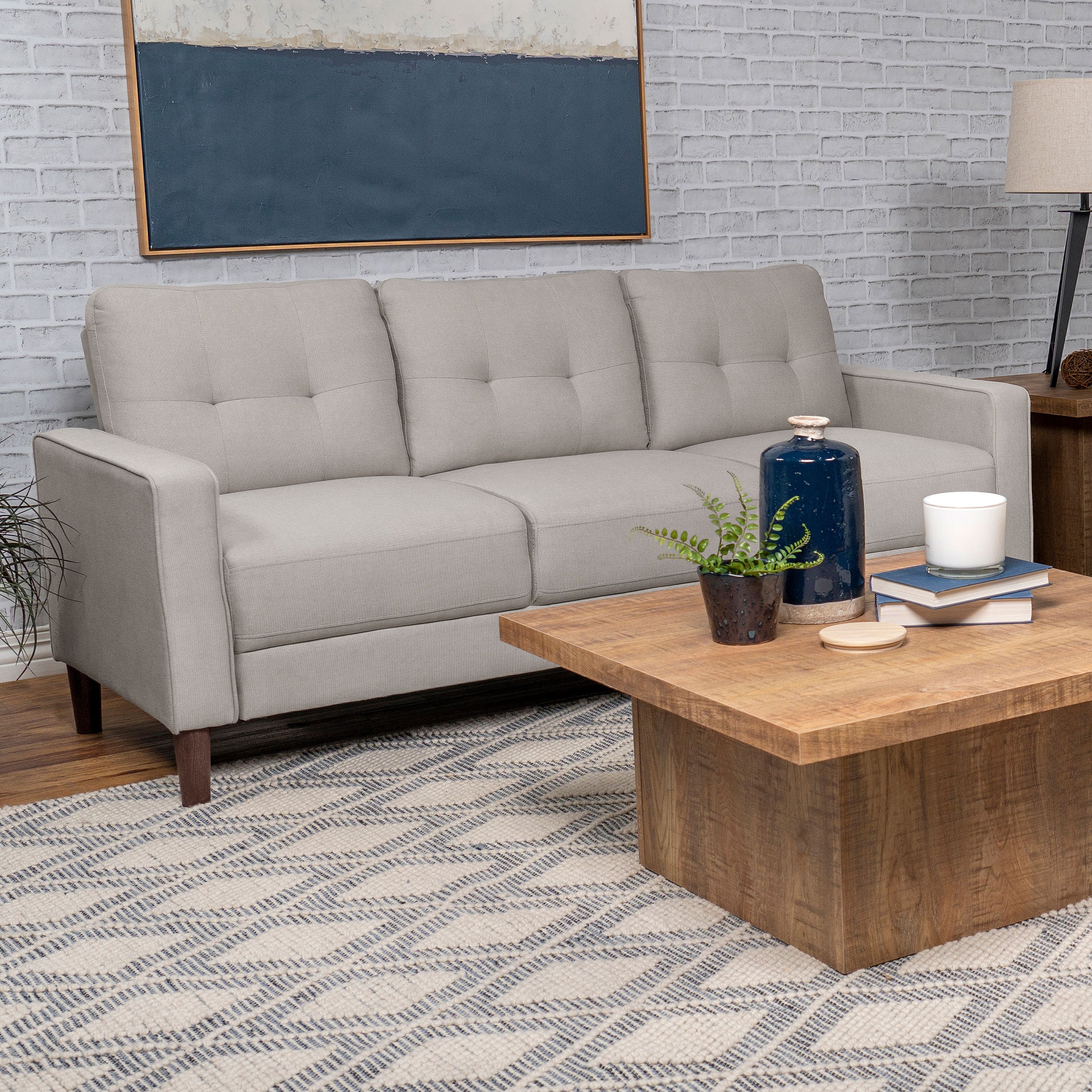 Bowen Upholstered Track Arms Tufted Sofa - Luxury Home Furniture (MI)