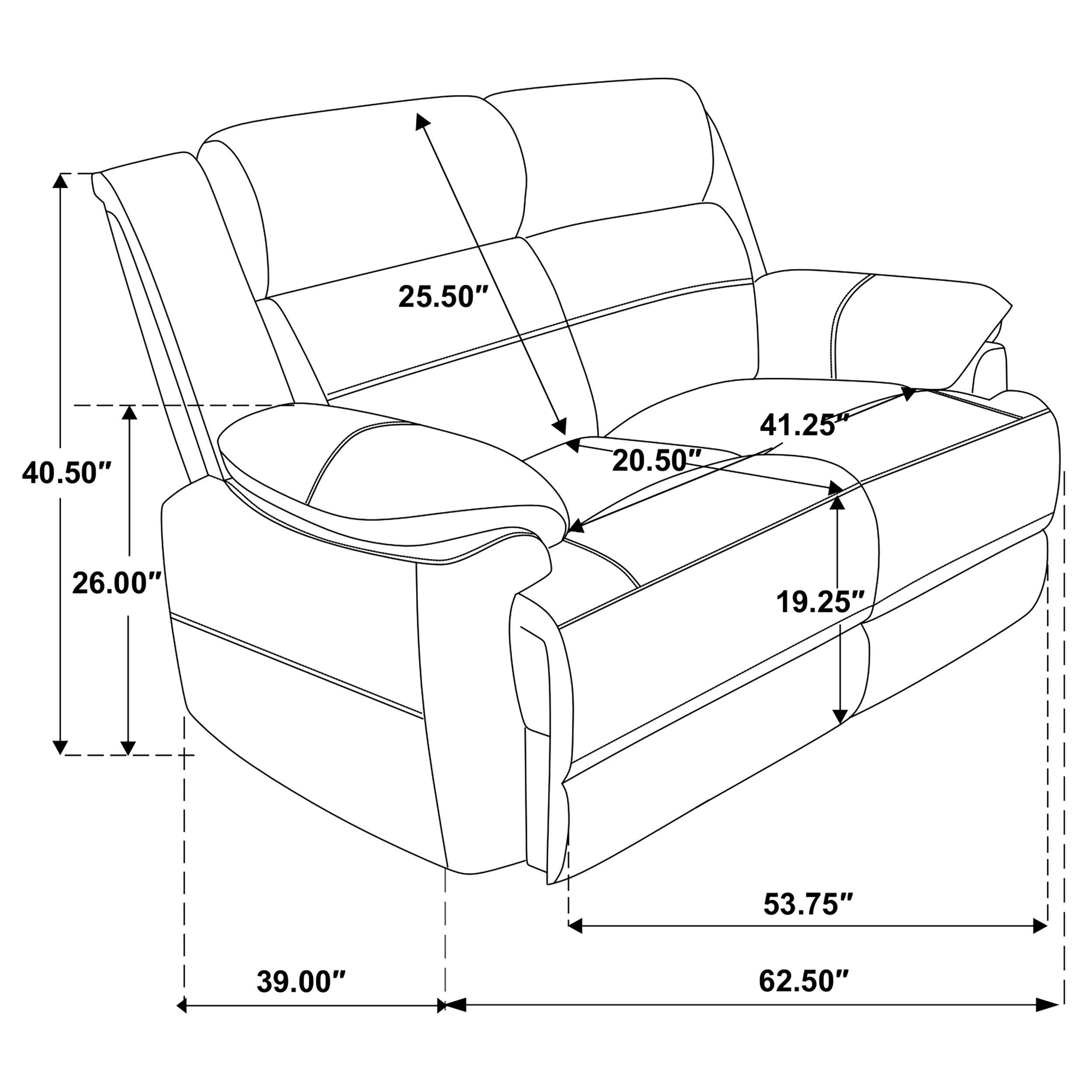Ellington Stationary Loveseat - Luxury Home Furniture (MI)