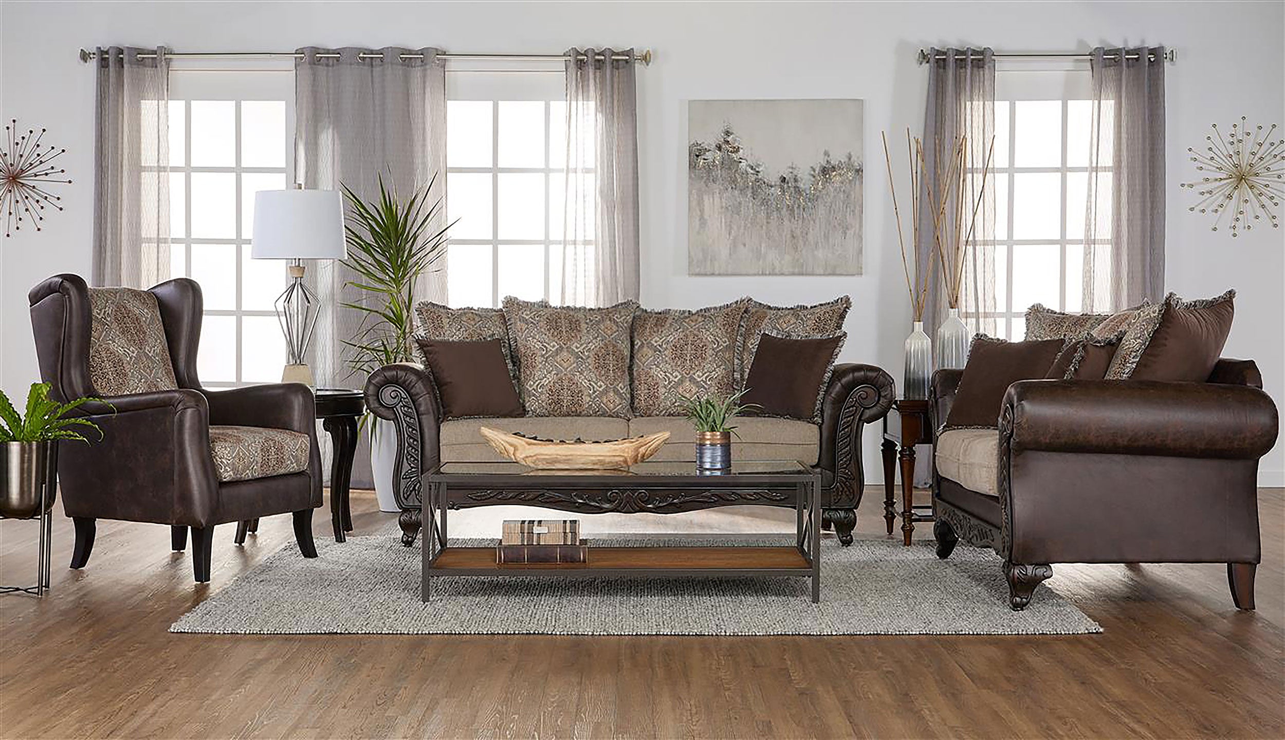 Elmbrook Stationary 3 Pc Set - Luxury Home Furniture (MI)
