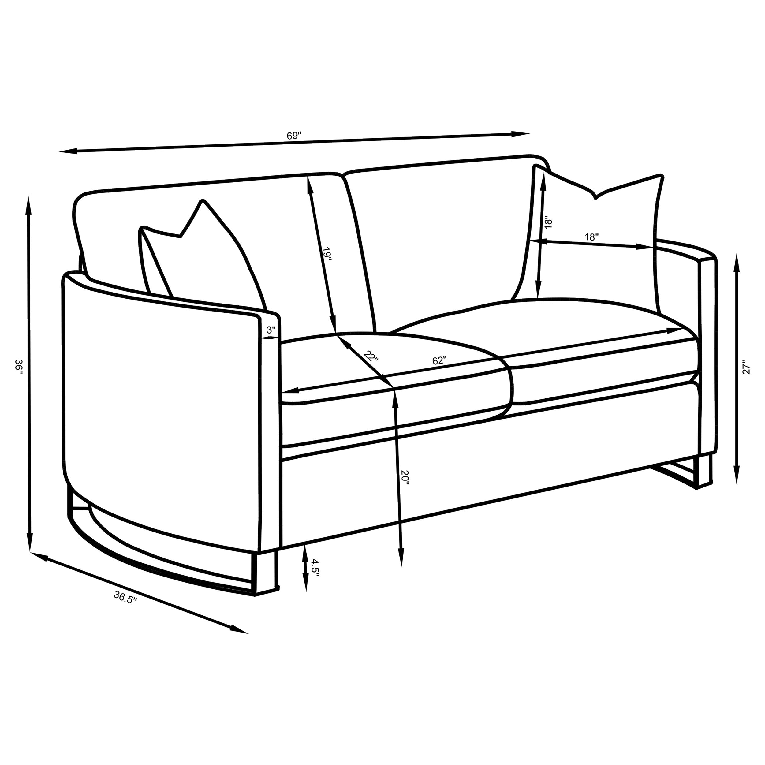 Corliss Loveseat - Luxury Home Furniture (MI)