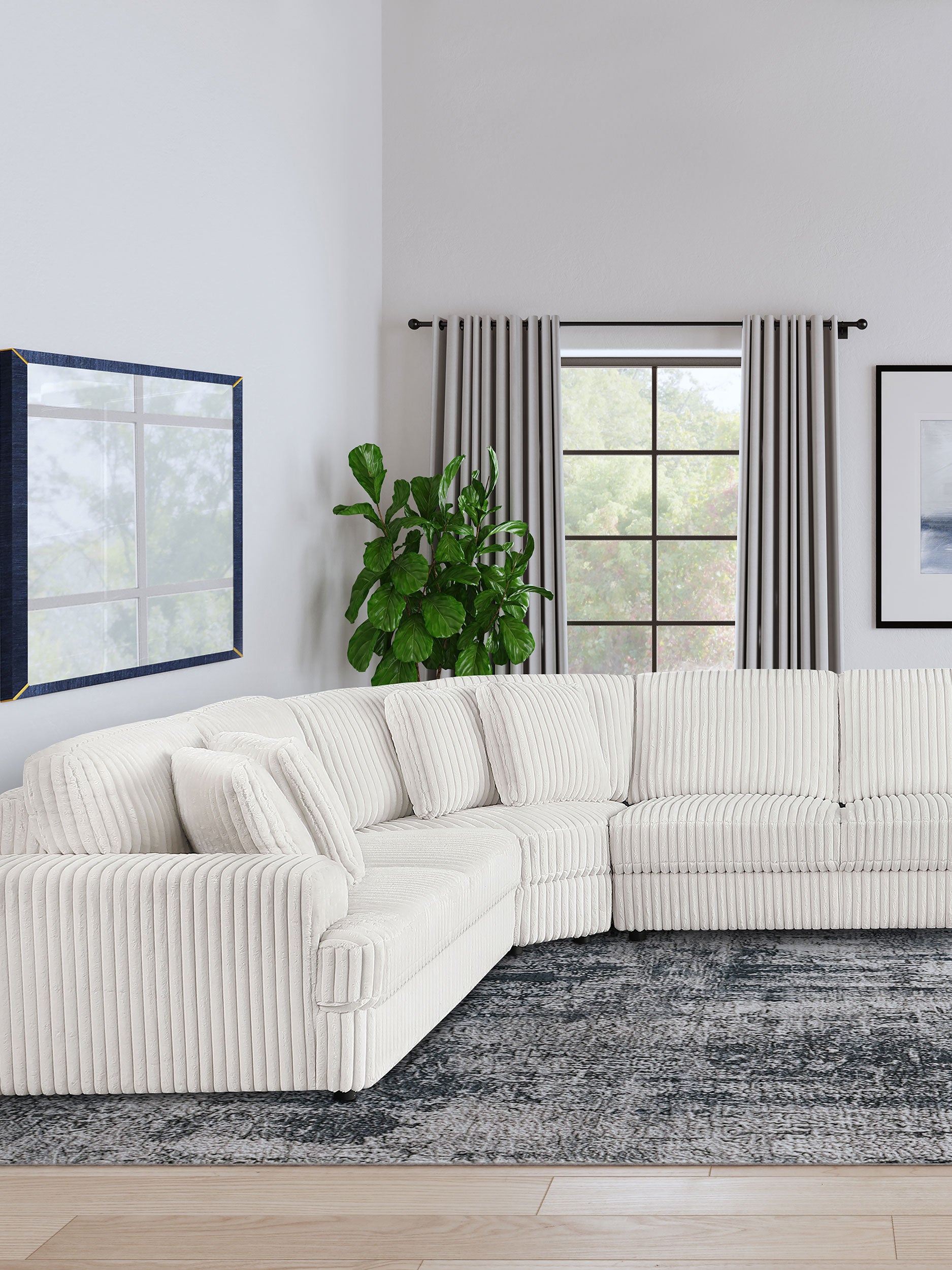 Emberson Modular Sectionals Side Chair - Luxury Home Furniture (MI)