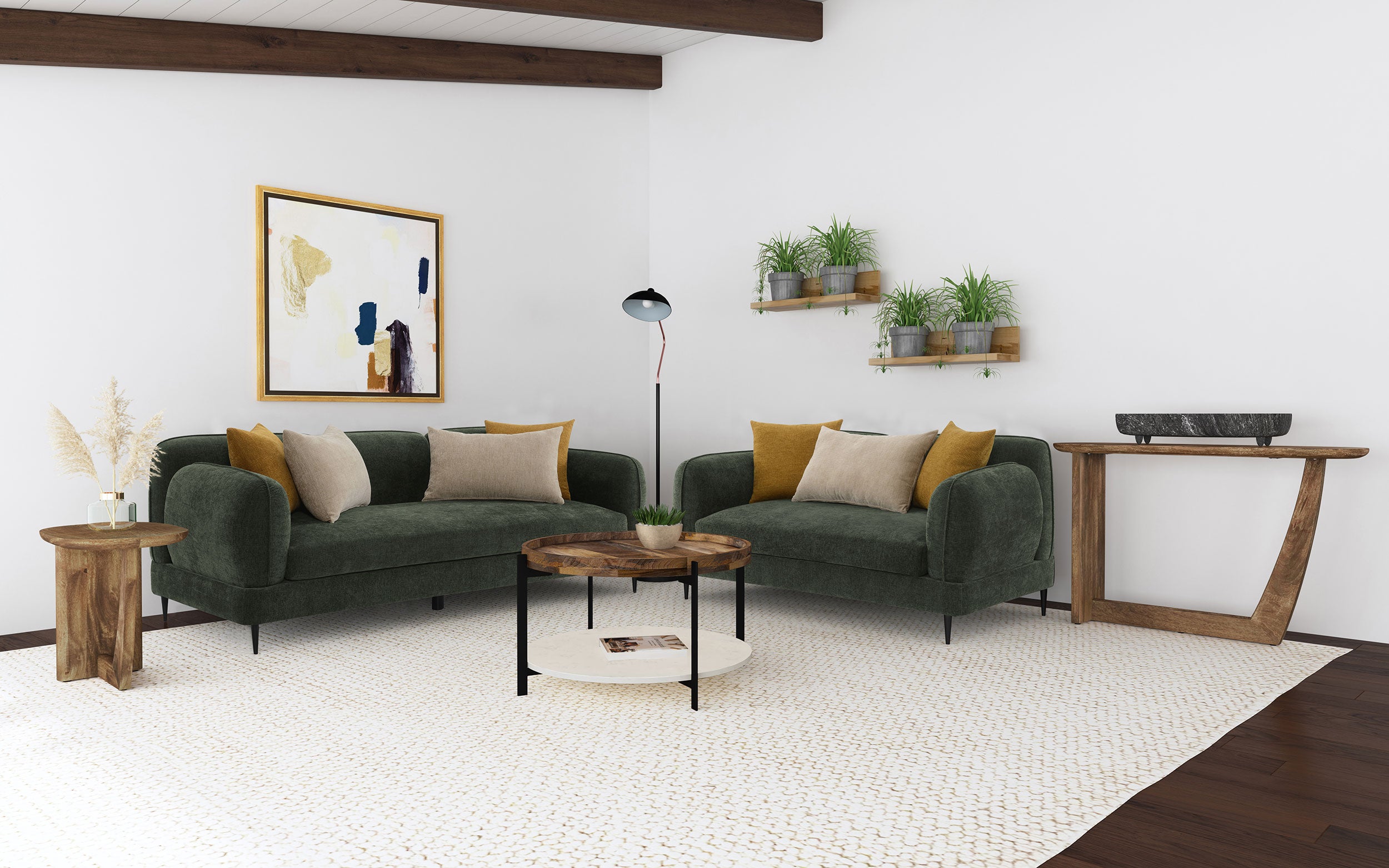 Jade Stationary 2 Pc Set - Luxury Home Furniture (MI)