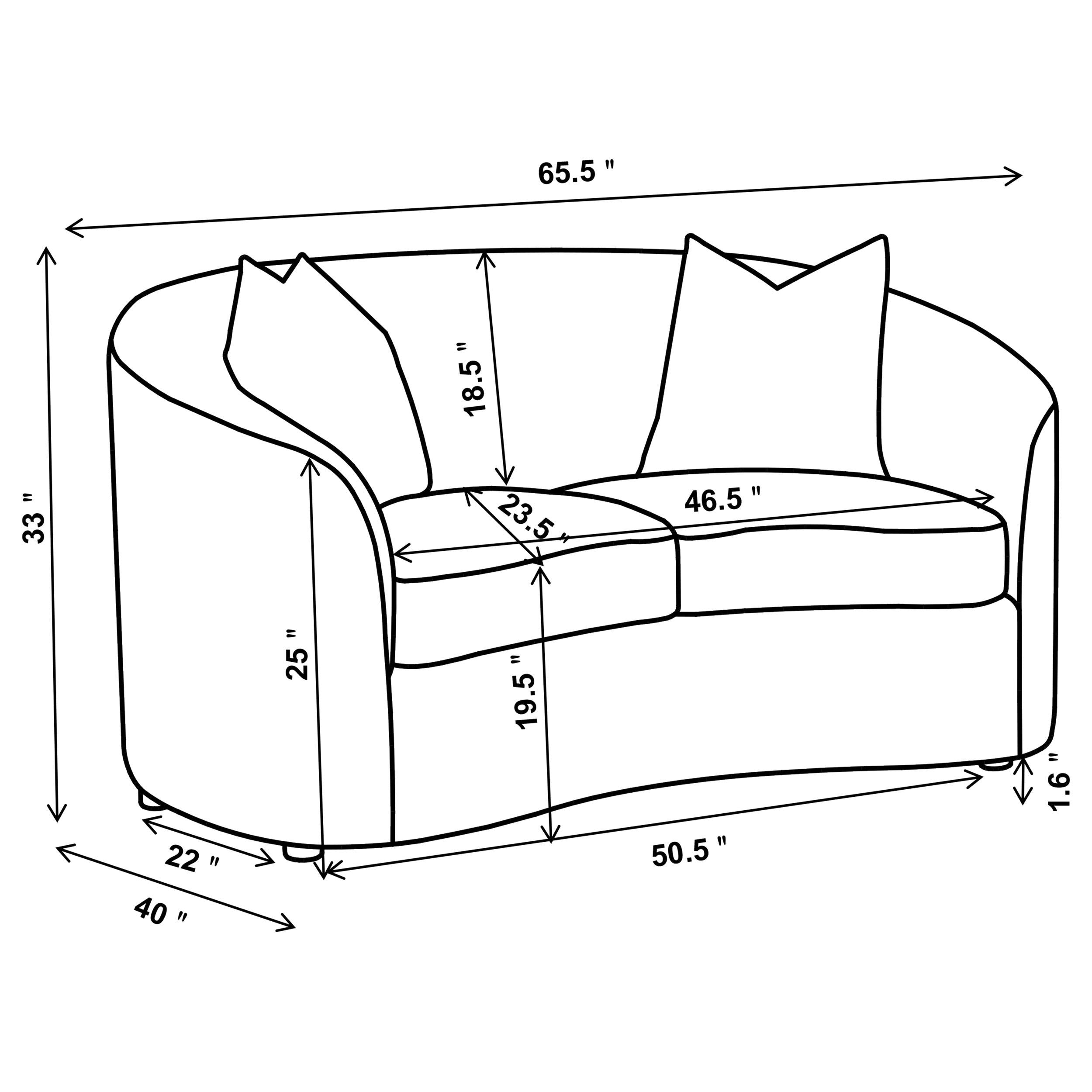 Rainn Loveseat - Luxury Home Furniture (MI)