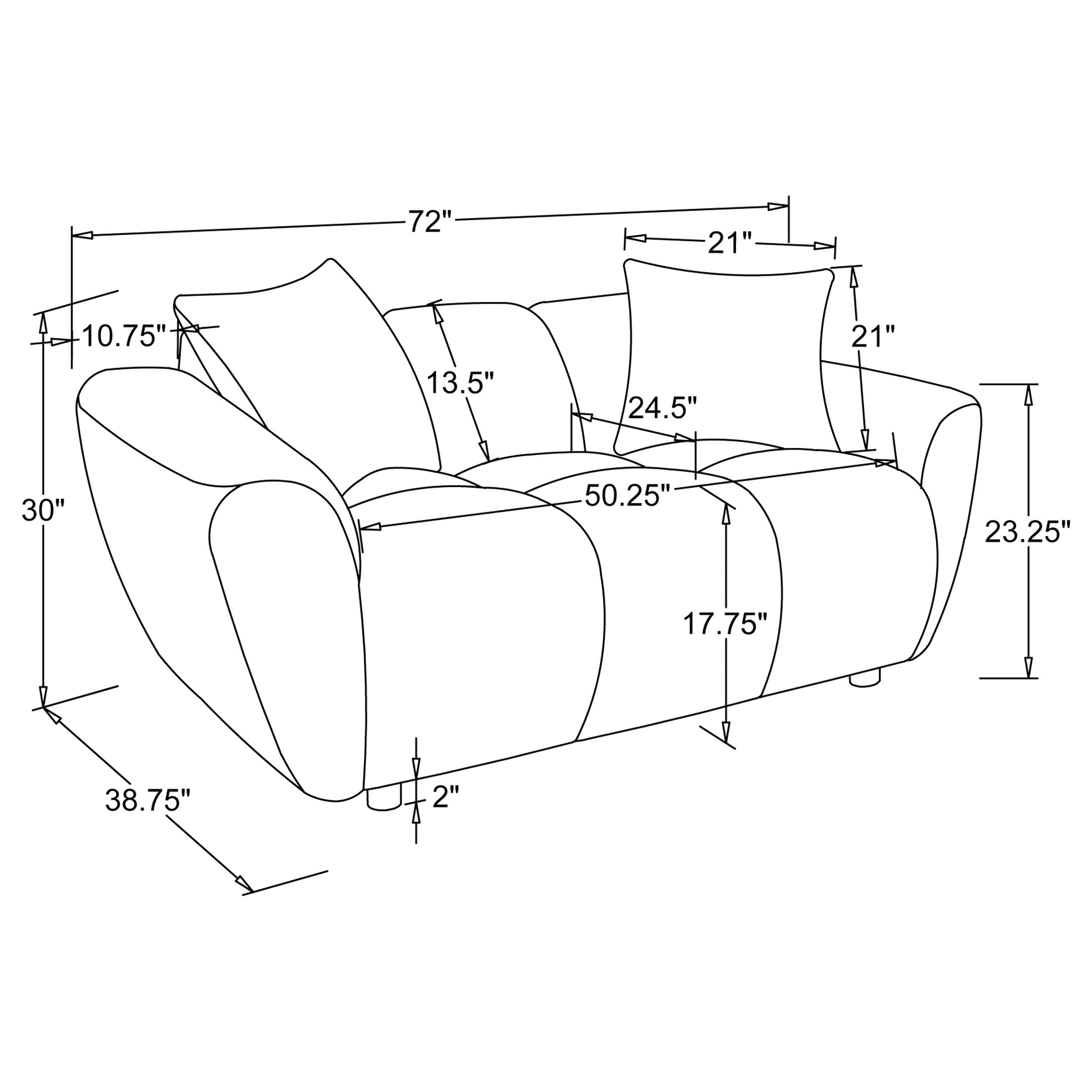Destino Loveseat - Luxury Home Furniture (MI)