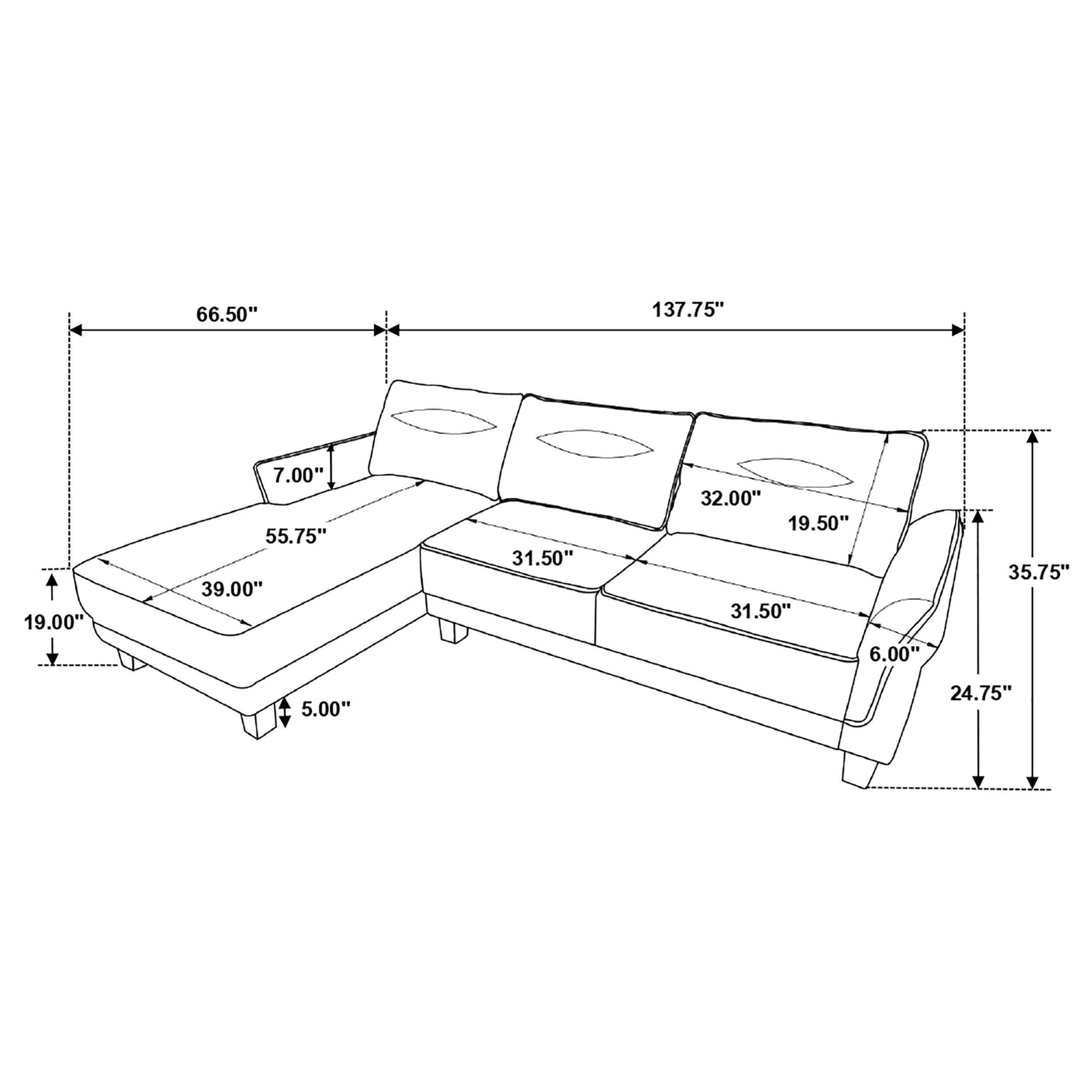 Caspian Sectional Sofa - Luxury Home Furniture (MI)