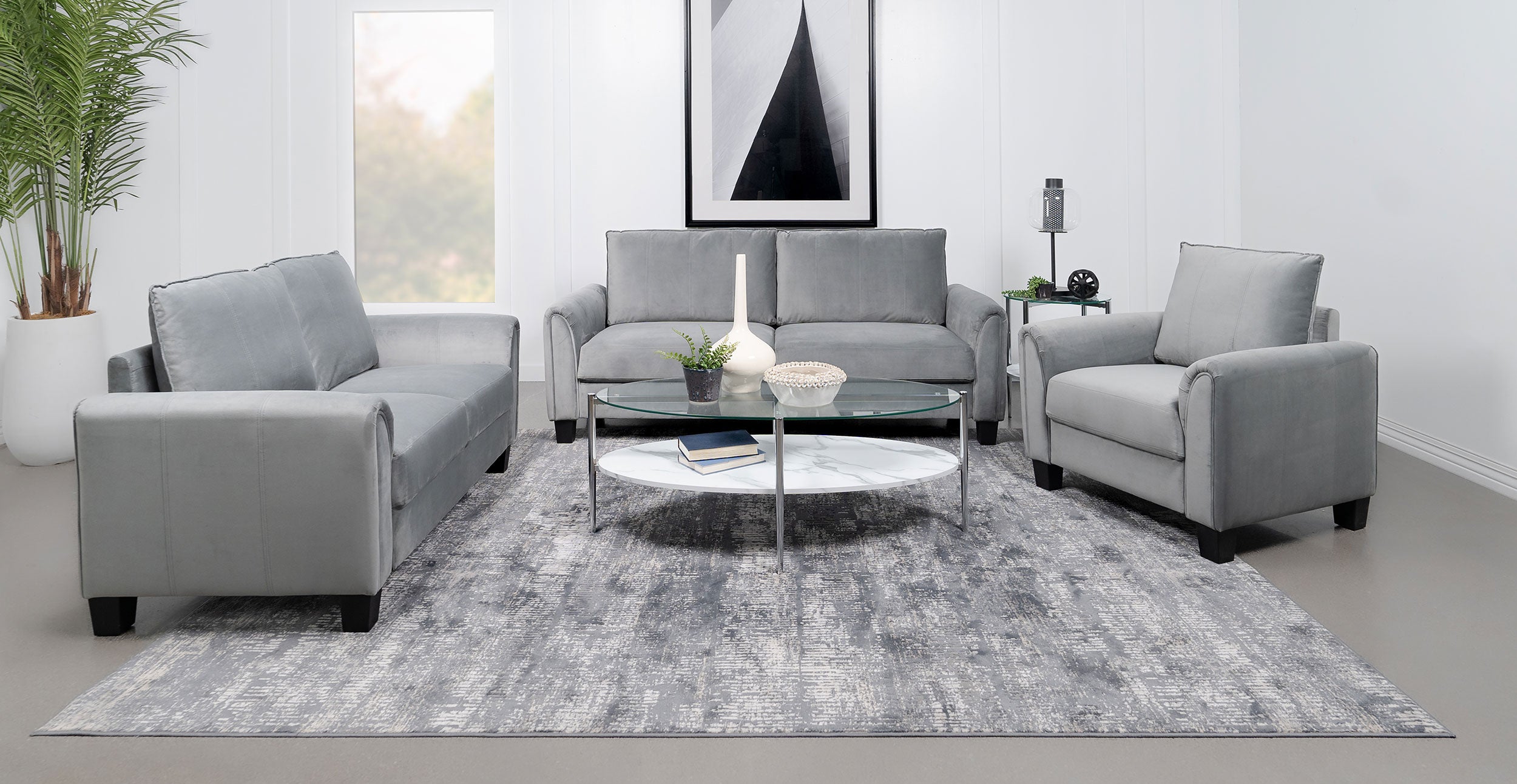 Davis Stationary 3 Pc Set - Luxury Home Furniture (MI)