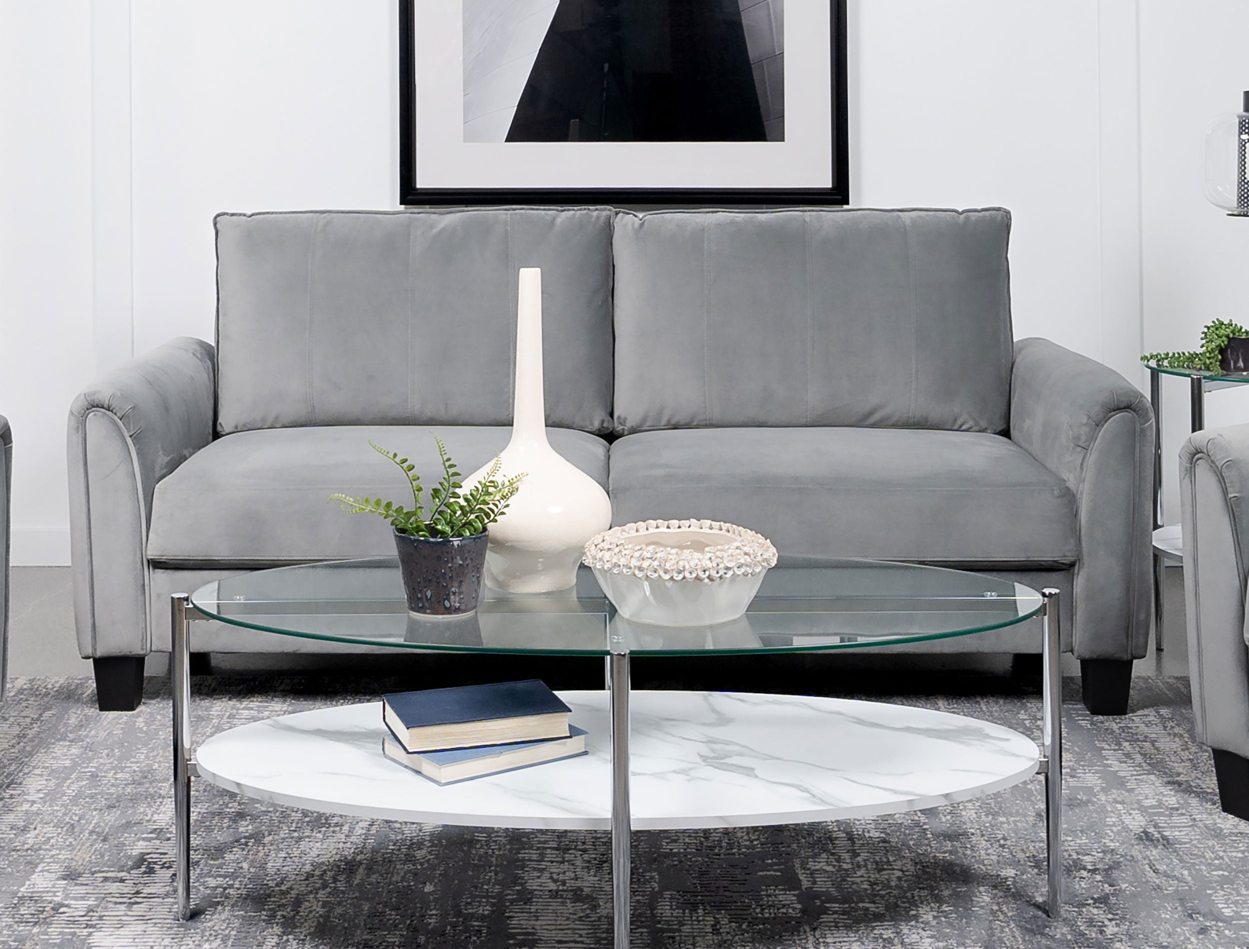 Davis Stationary Sofa - Luxury Home Furniture (MI)