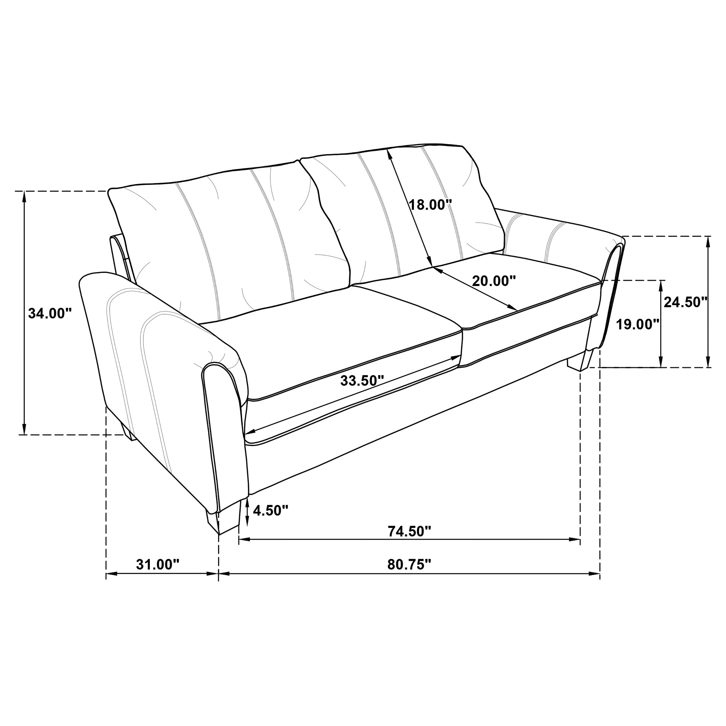 Davis Stationary Sofa - Luxury Home Furniture (MI)