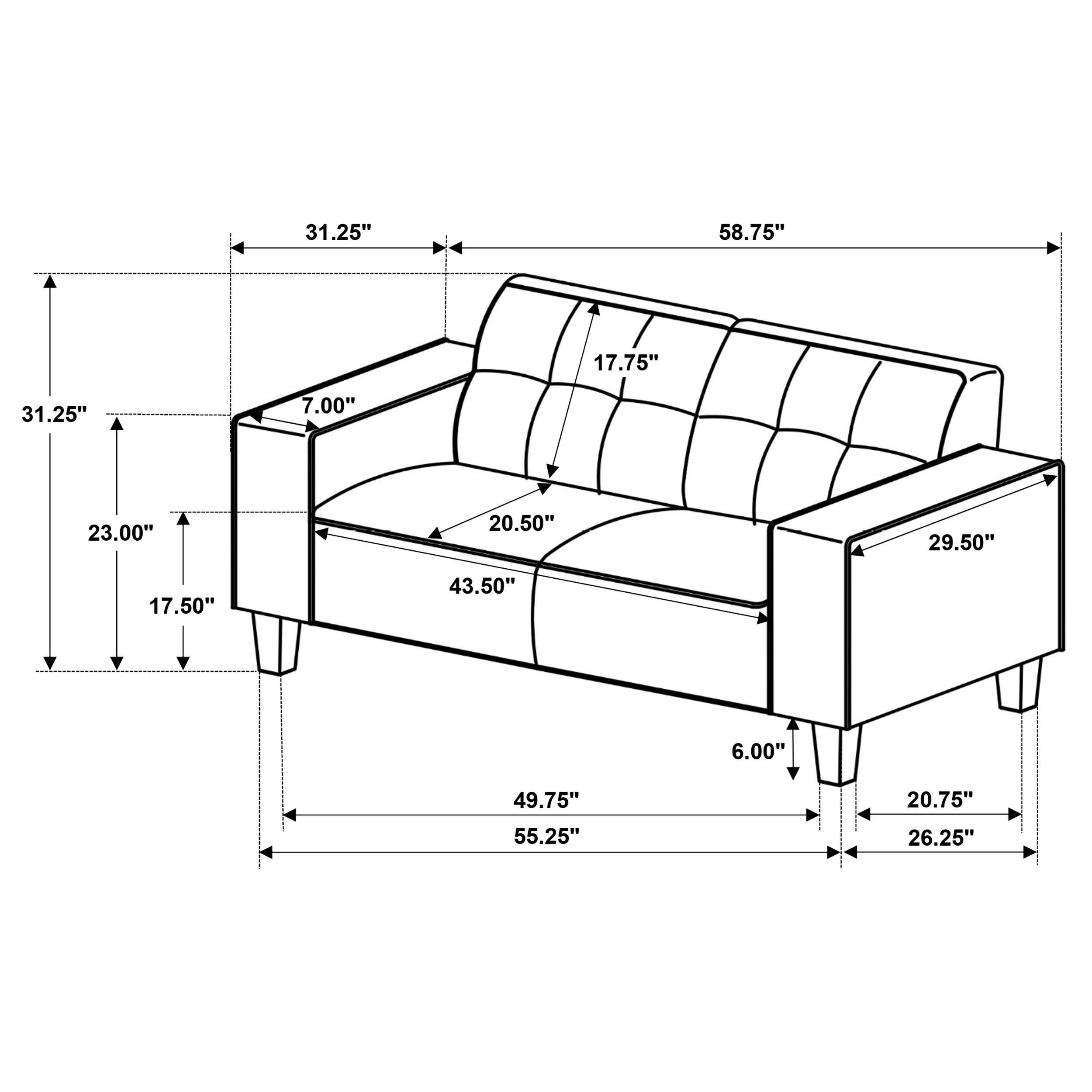 Deerhurst Stationary Loveseat - Luxury Home Furniture (MI)