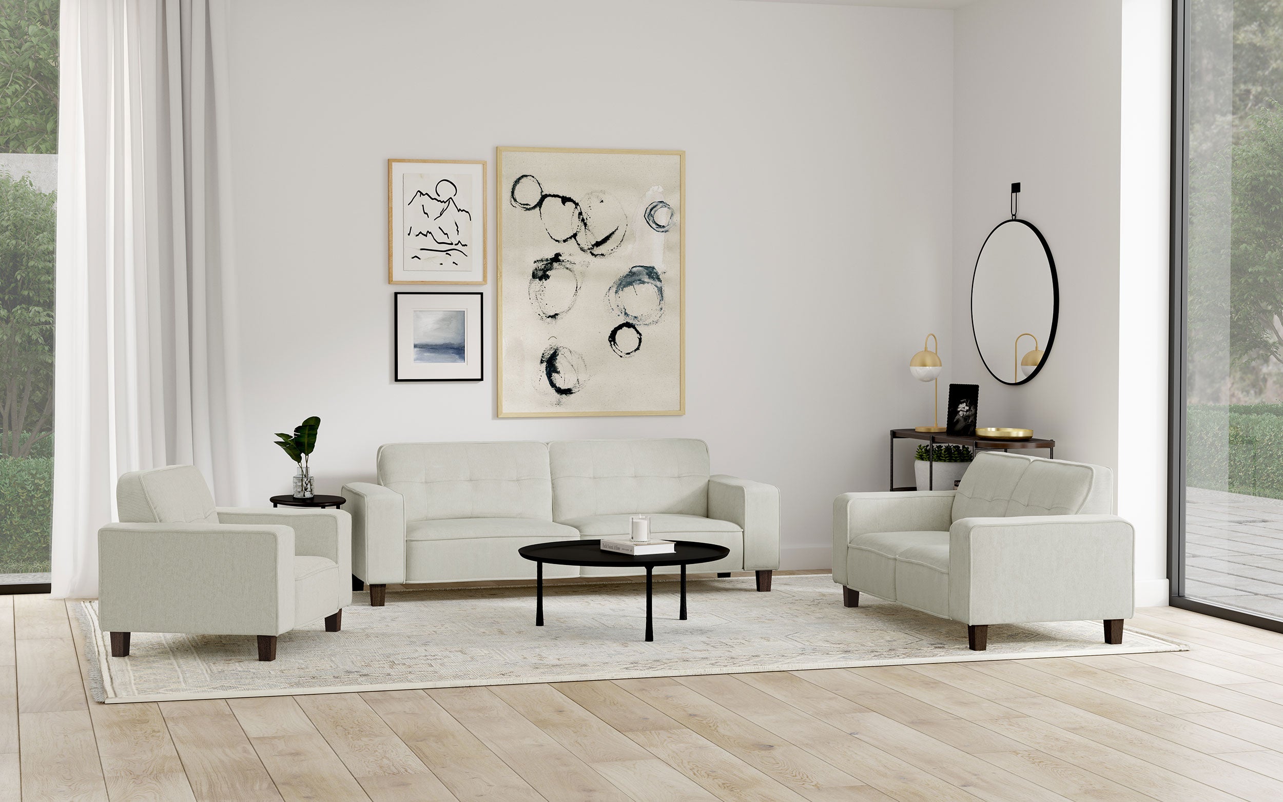 Deerhurst Stationary Loveseat - Luxury Home Furniture (MI)