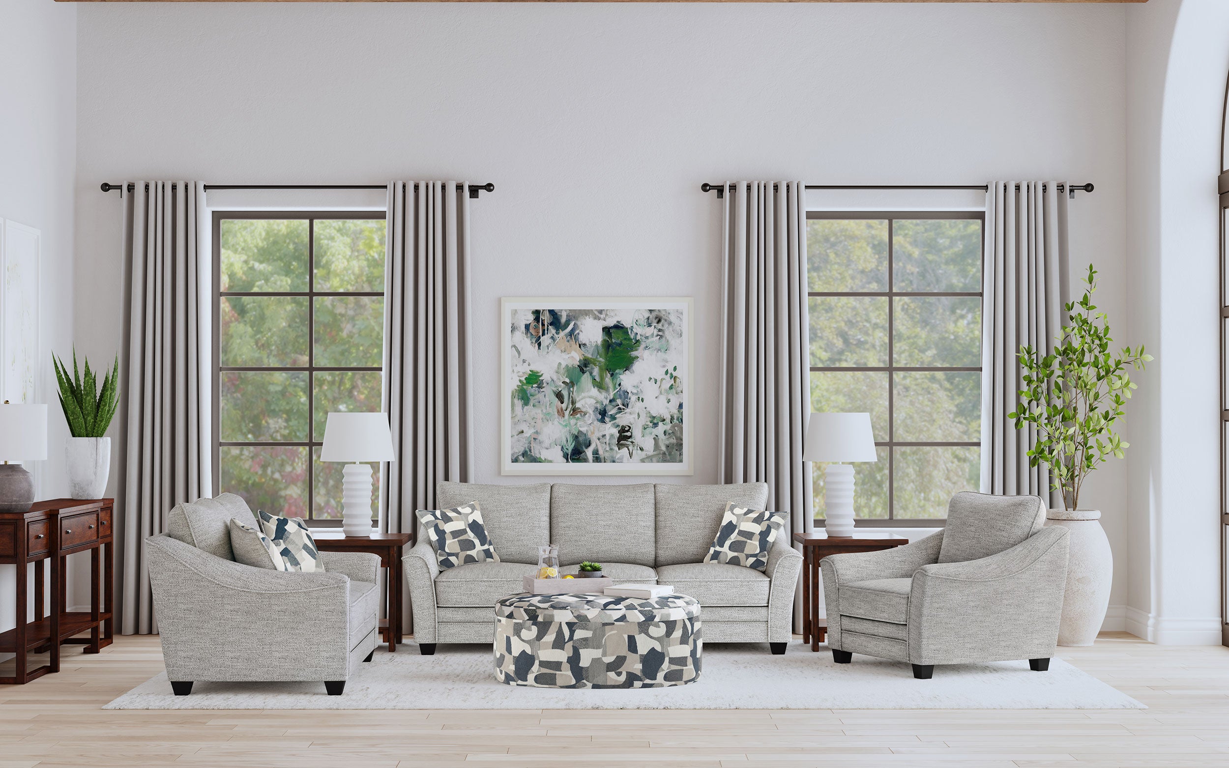Tomkins Stationary Sofa - Luxury Home Furniture (MI)