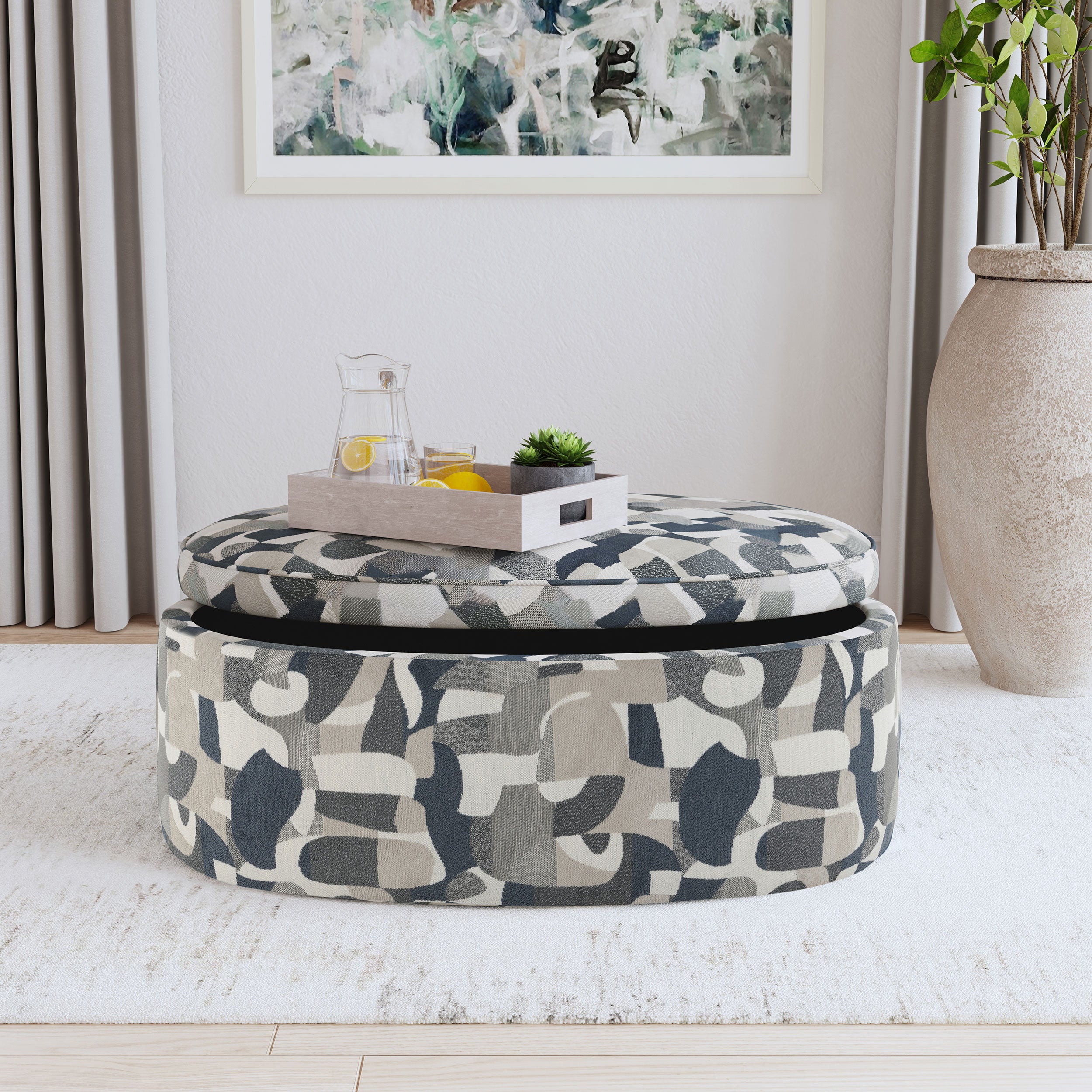 Tomkins Storage Ottoman - Luxury Home Furniture (MI)
