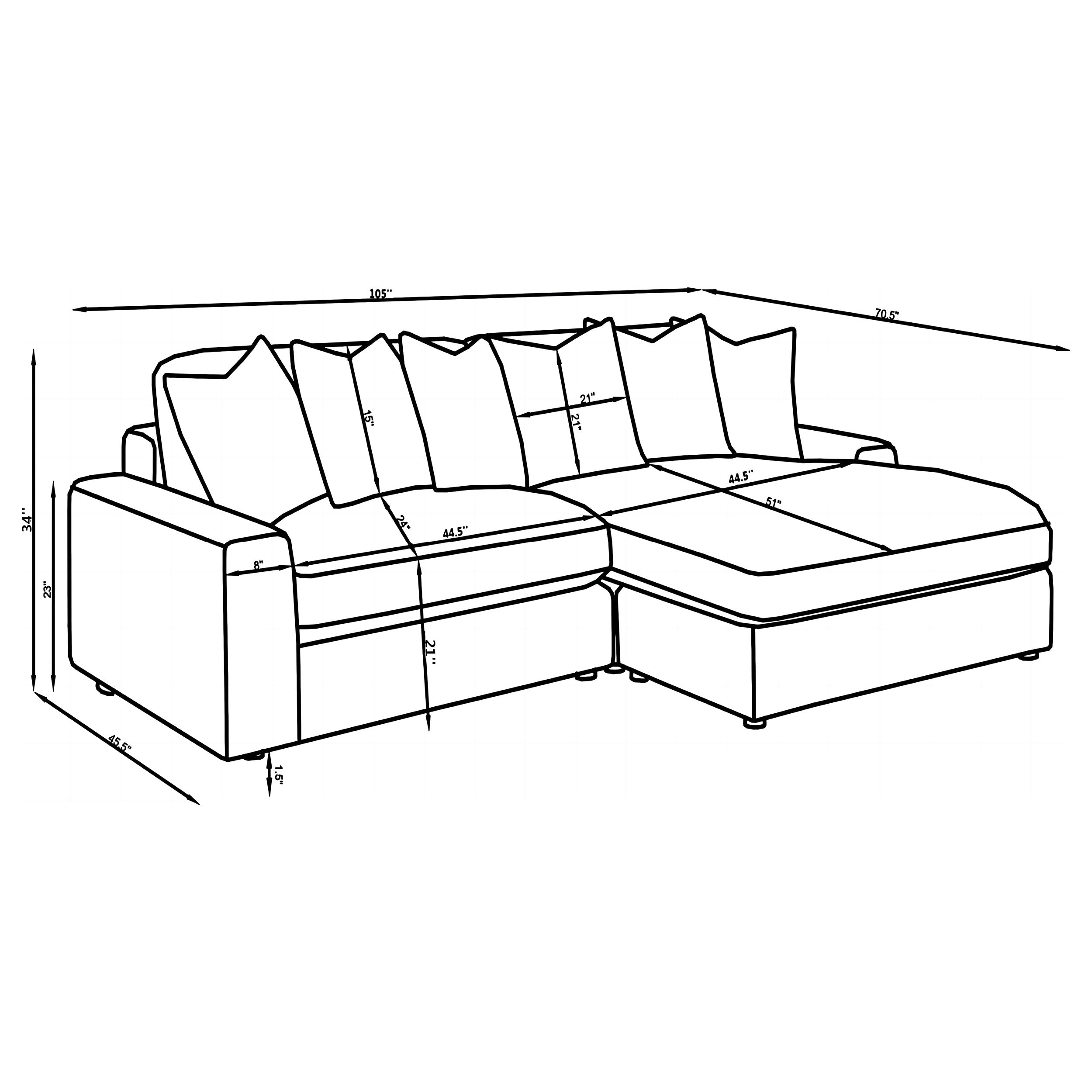 Blaine Sectional Sofa - Luxury Home Furniture (MI)