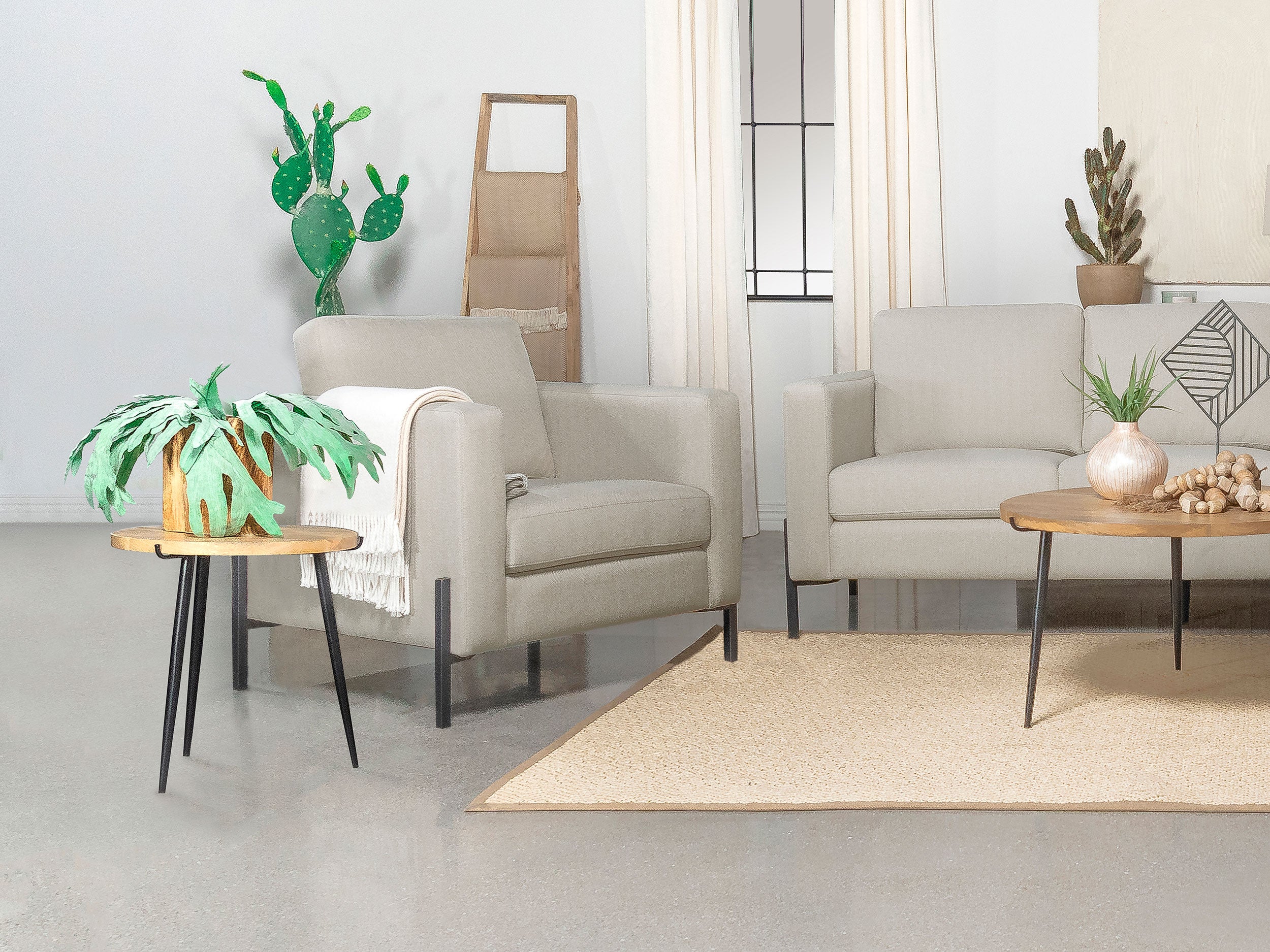 Tilly Upholstered Track Arms Chair - Luxury Home Furniture (MI)