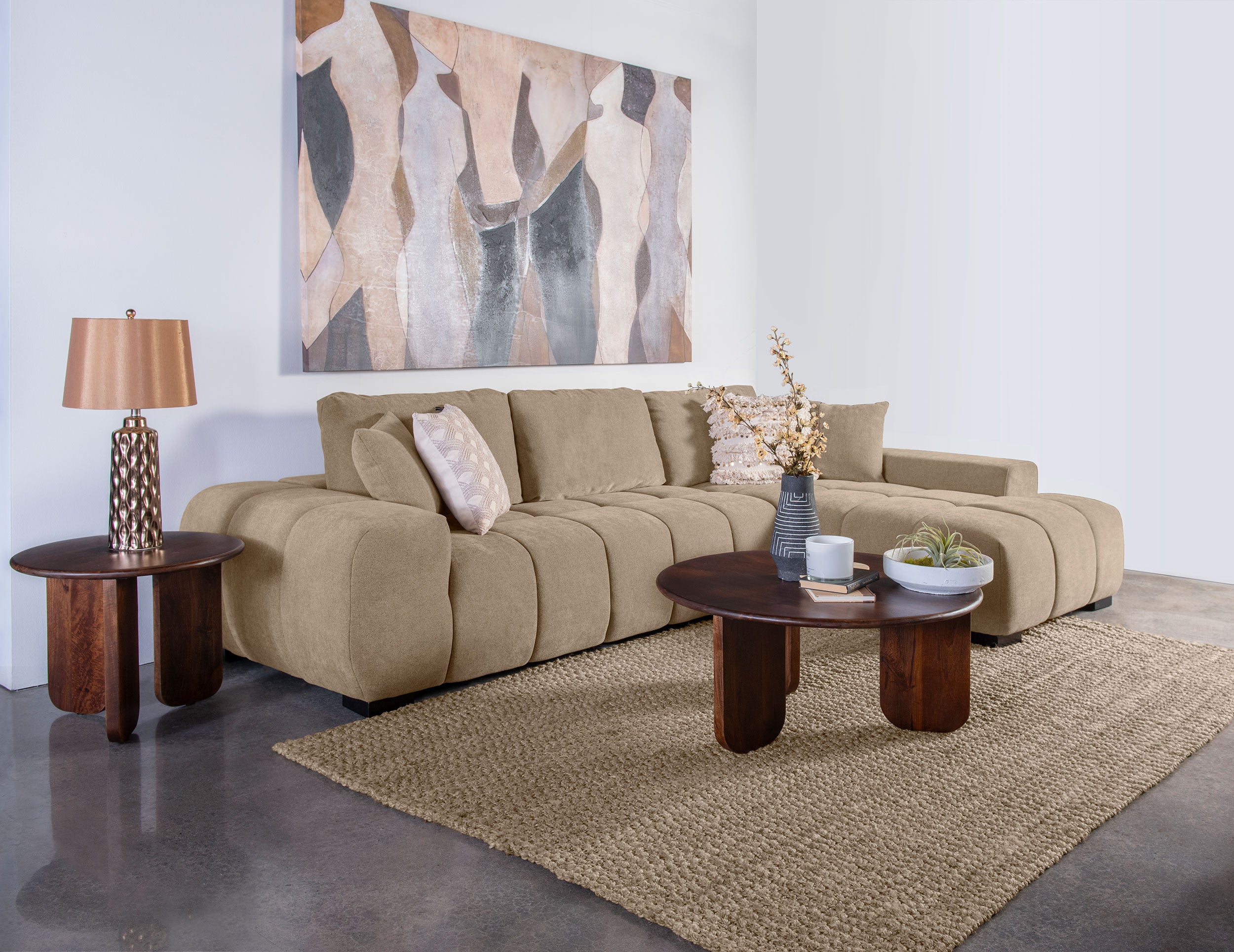 Octavia Stationary Sectionals - Luxury Home Furniture (MI)