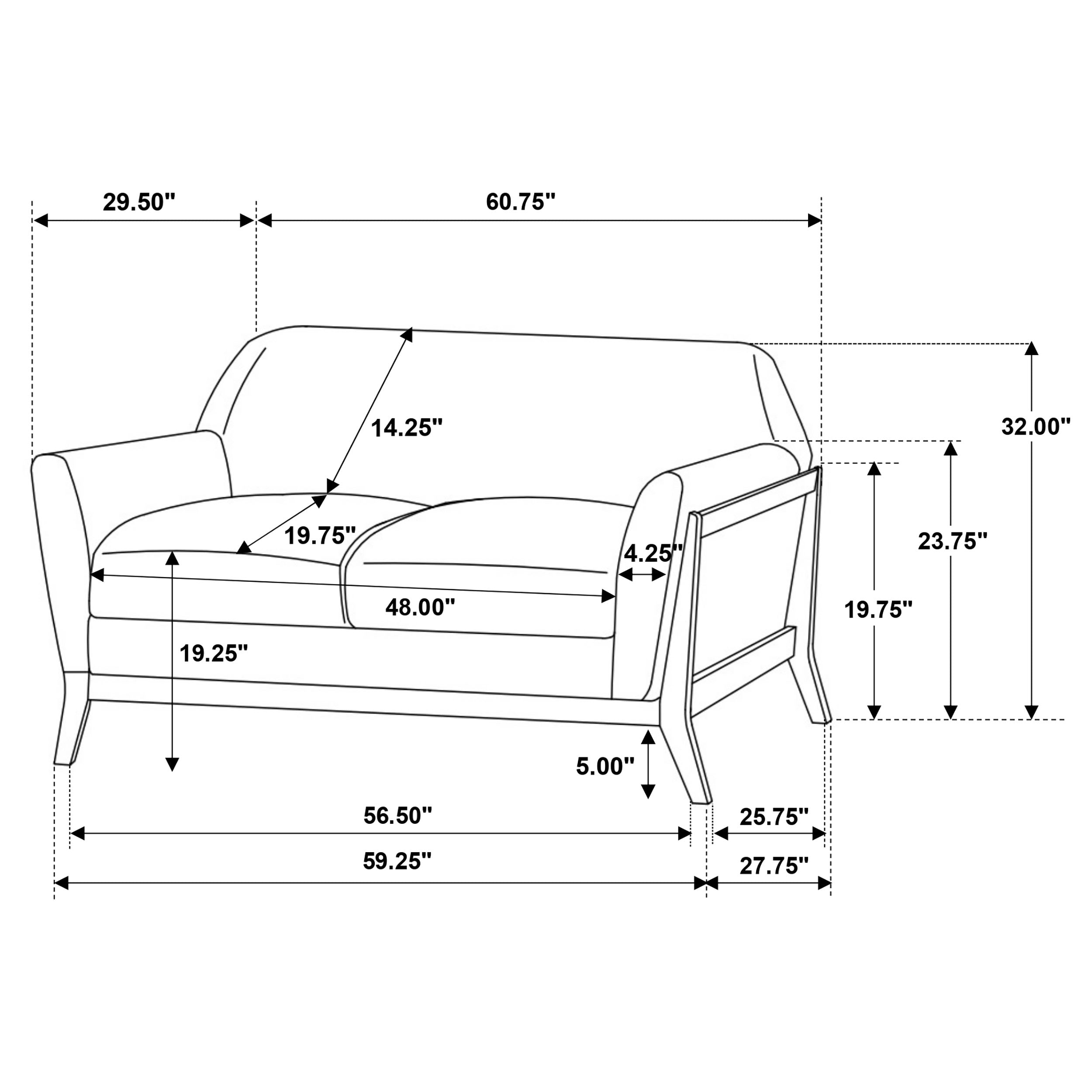 Vaughn Loveseat - Luxury Home Furniture (MI)