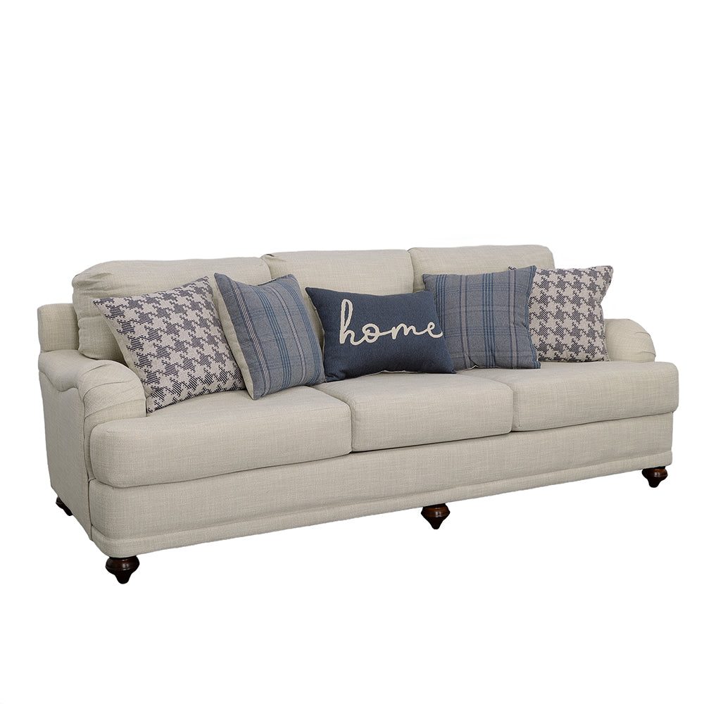 Glenn Recessed Arms Sofa Light Grey - Luxury Home Furniture (MI)