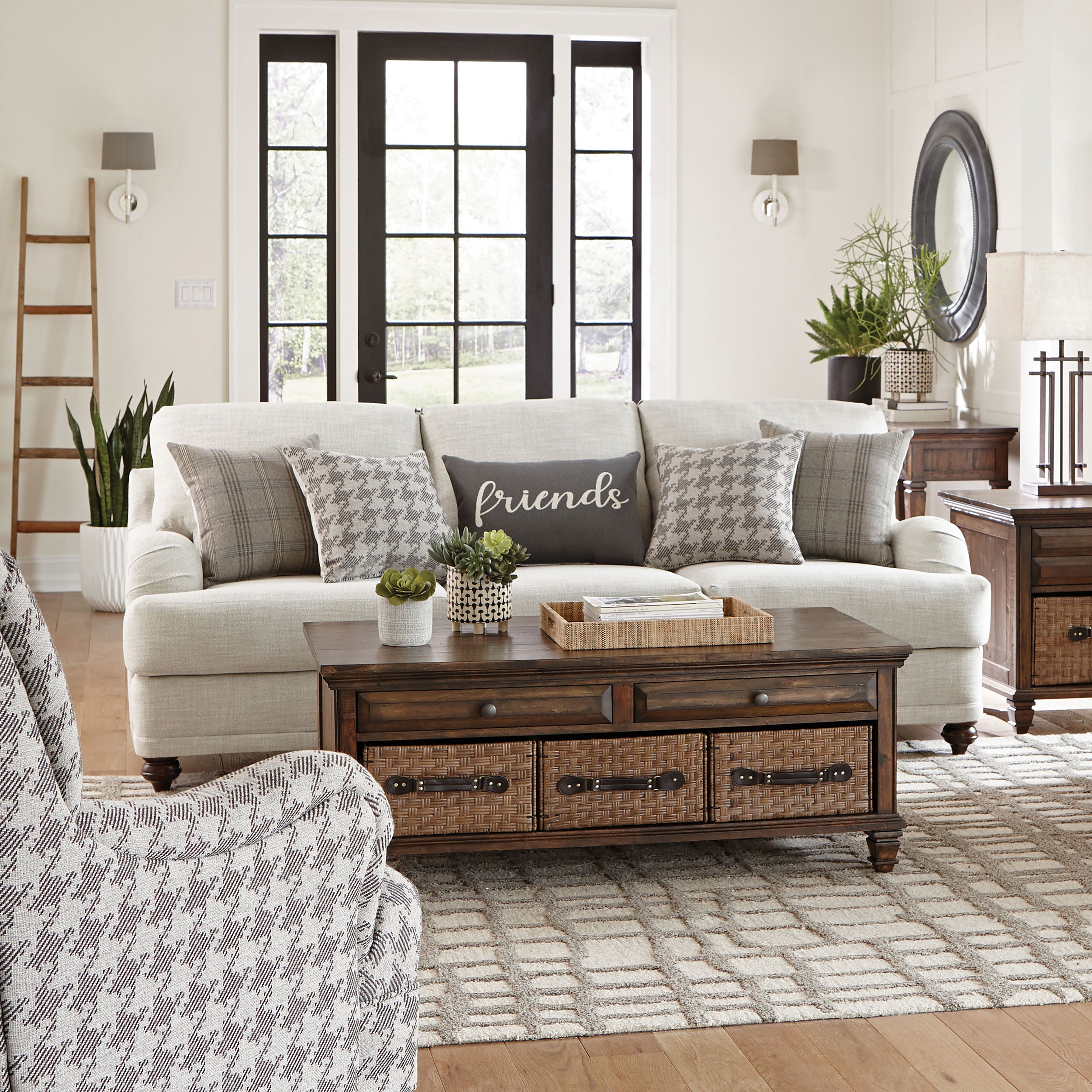 Glenn Cushion Back Sofa Light Grey - Luxury Home Furniture (MI)