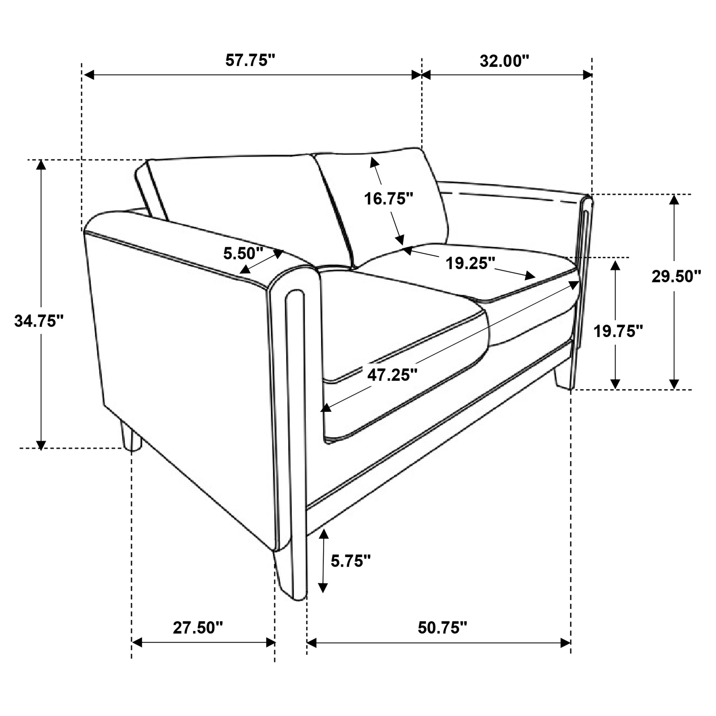Islington Loveseat - Luxury Home Furniture (MI)